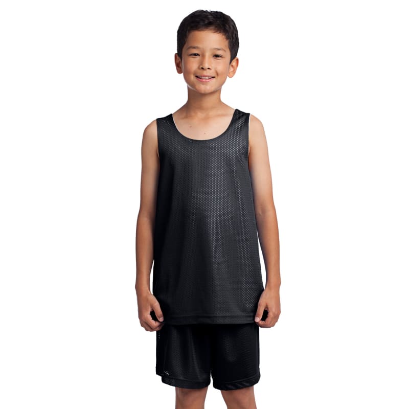 Sport-Tek Youth PosiCharge Classic Mesh Reversible Tank. 4