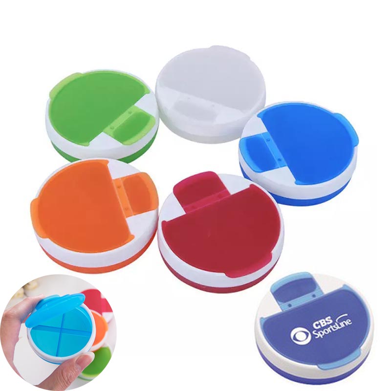 Round Pill Organizer With 4 Compartments 2
