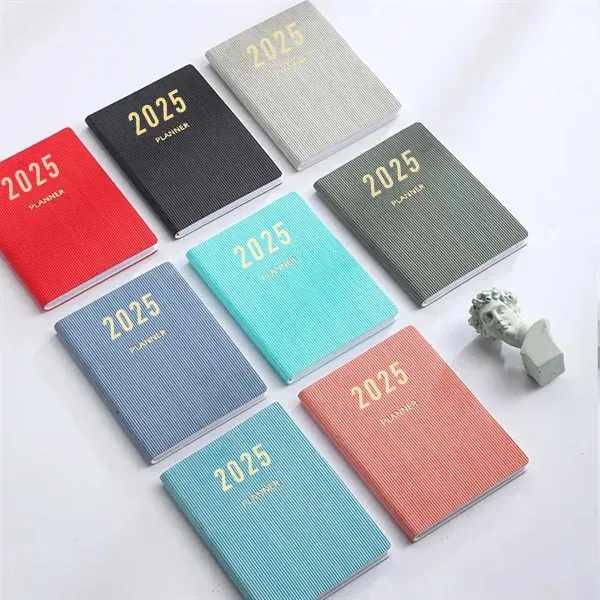 2025 A7 Faux Leather Weekly Planner Notebook 3