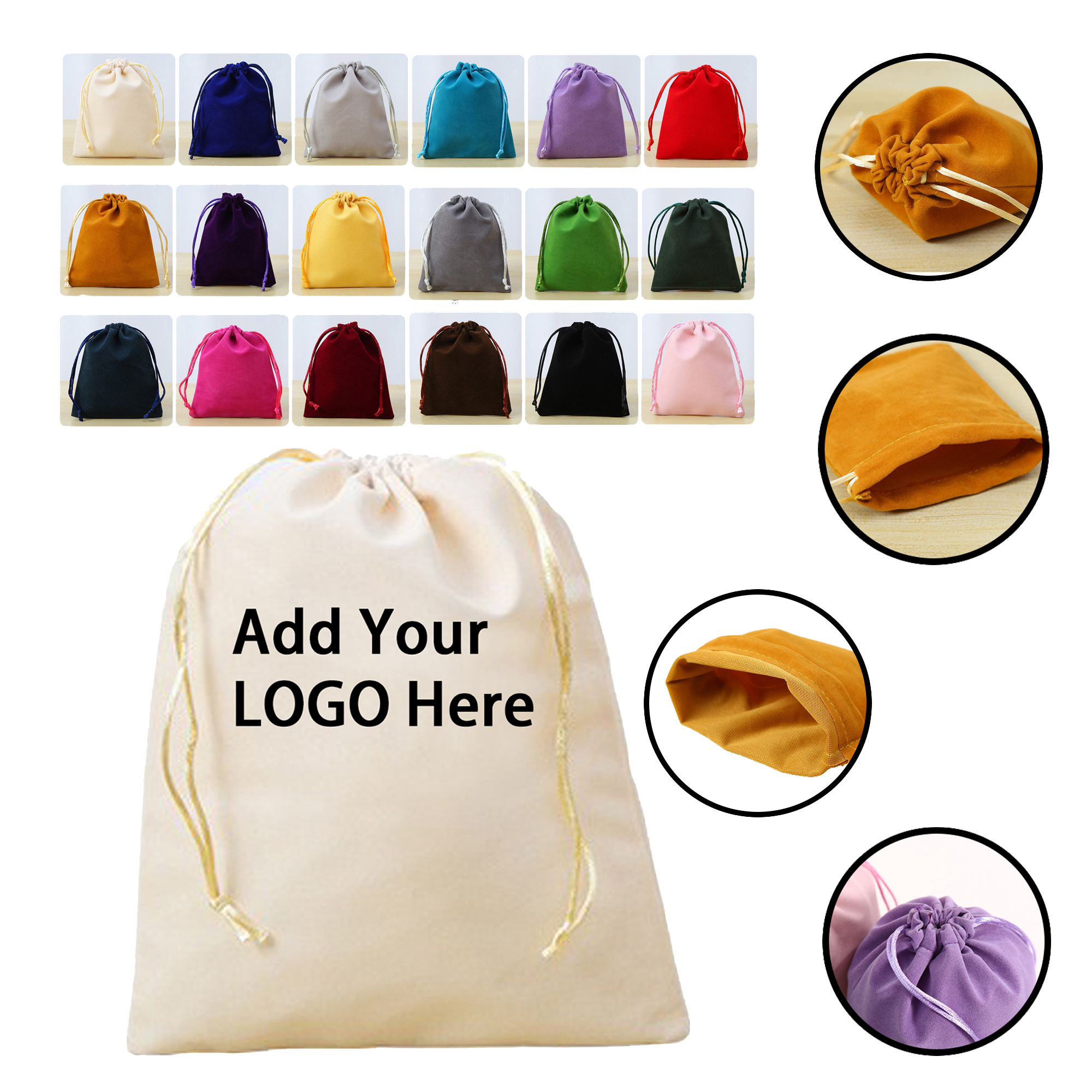 Dustproof And Moisture-Resistant Fleece Drawstring Bag 2