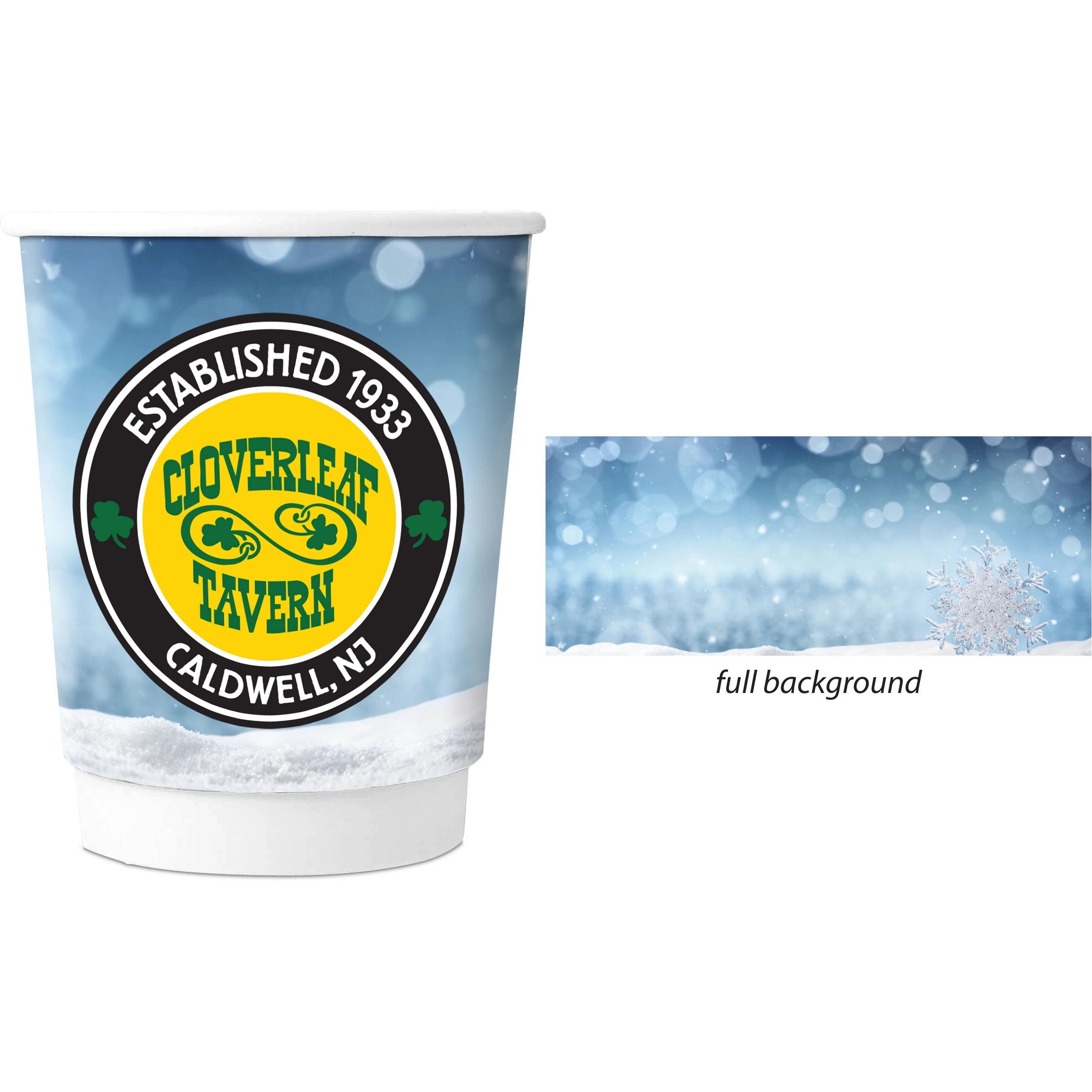 Holiday Themed 8 oz Double Wall Cup 5