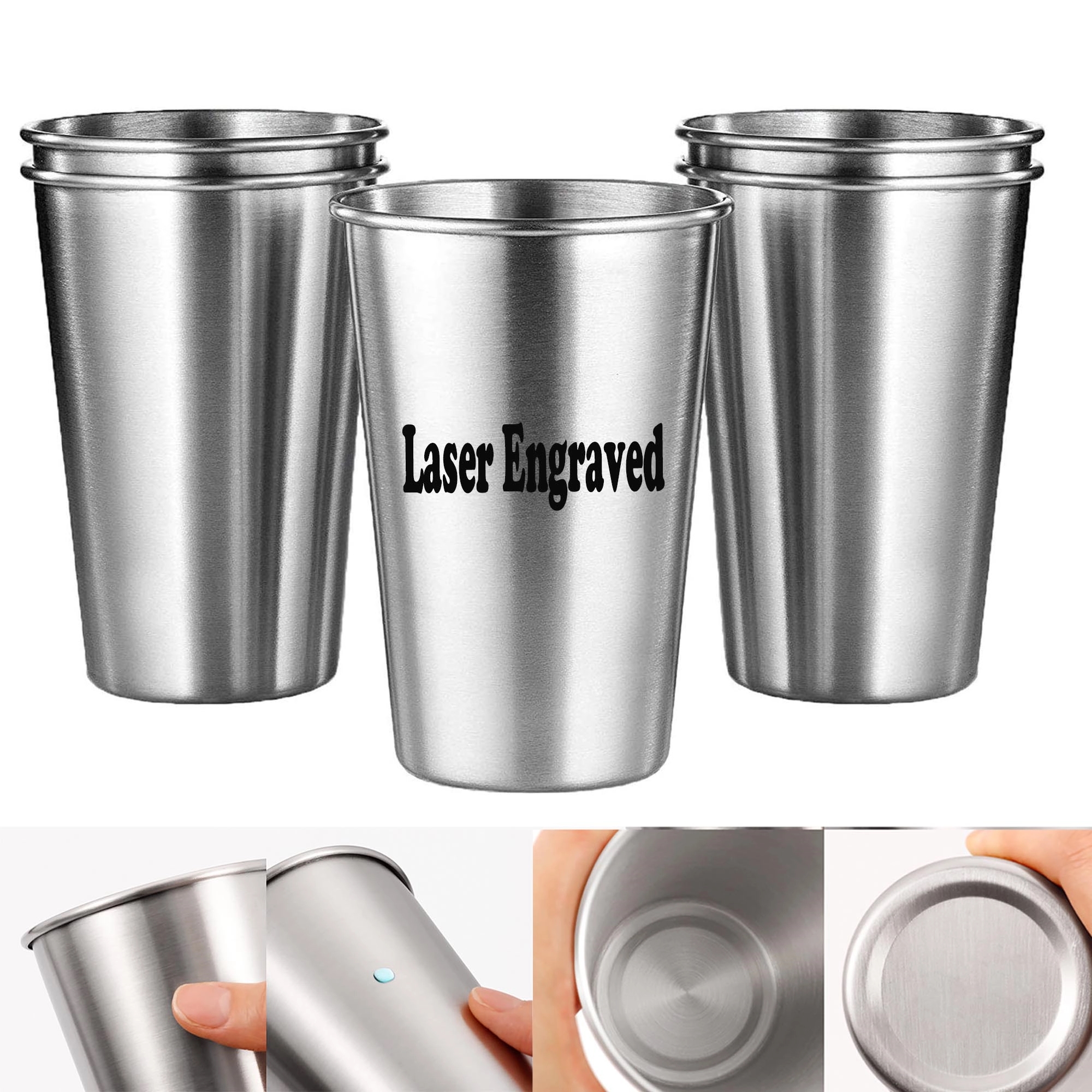 16 oz Stainless Steel Pint Cup 1