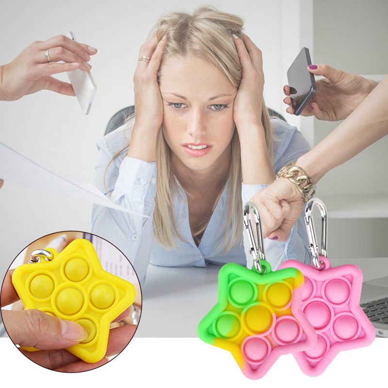 2 in 1 Stress Relief Popper Keychain 20