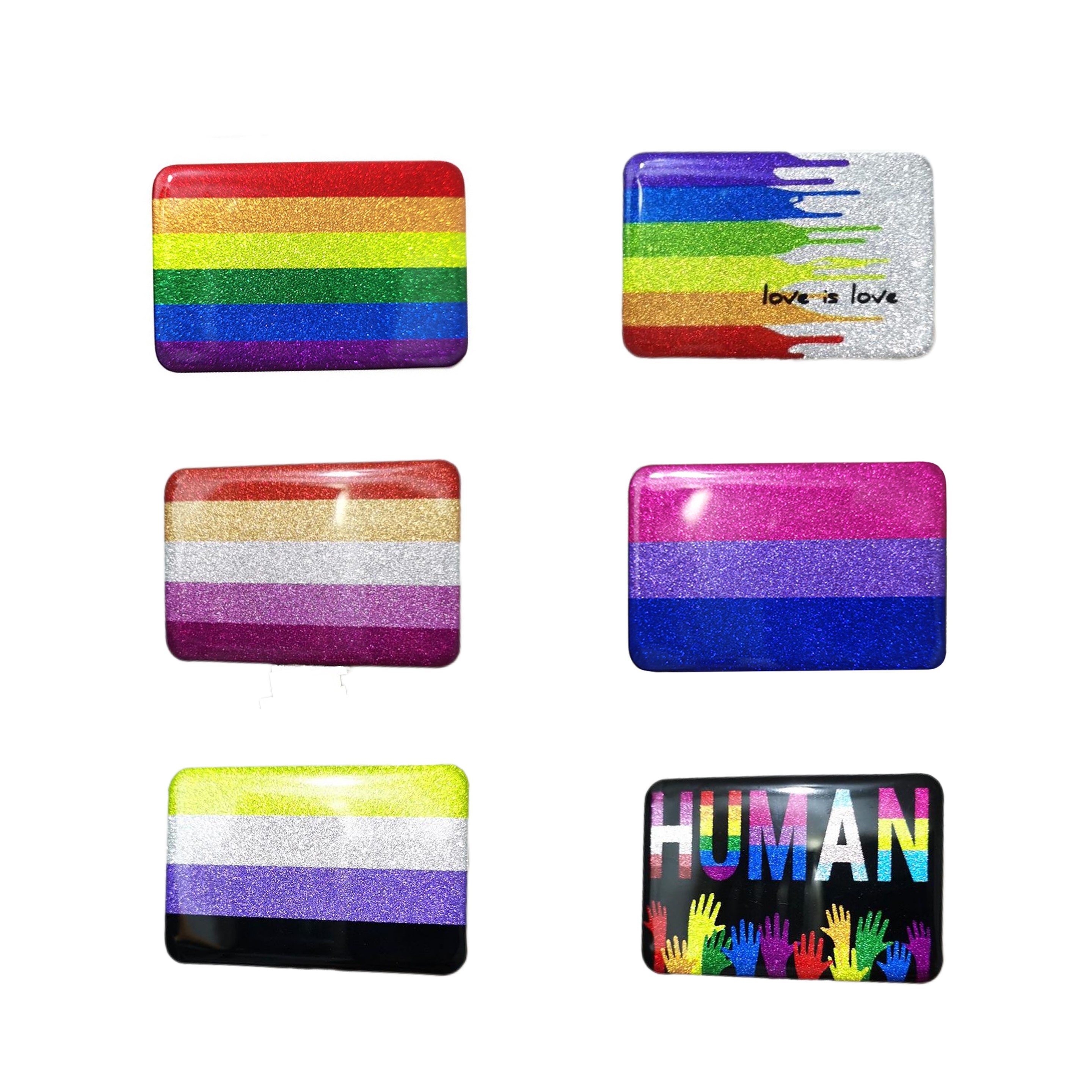 Glitter Button Pin (direct import) 3