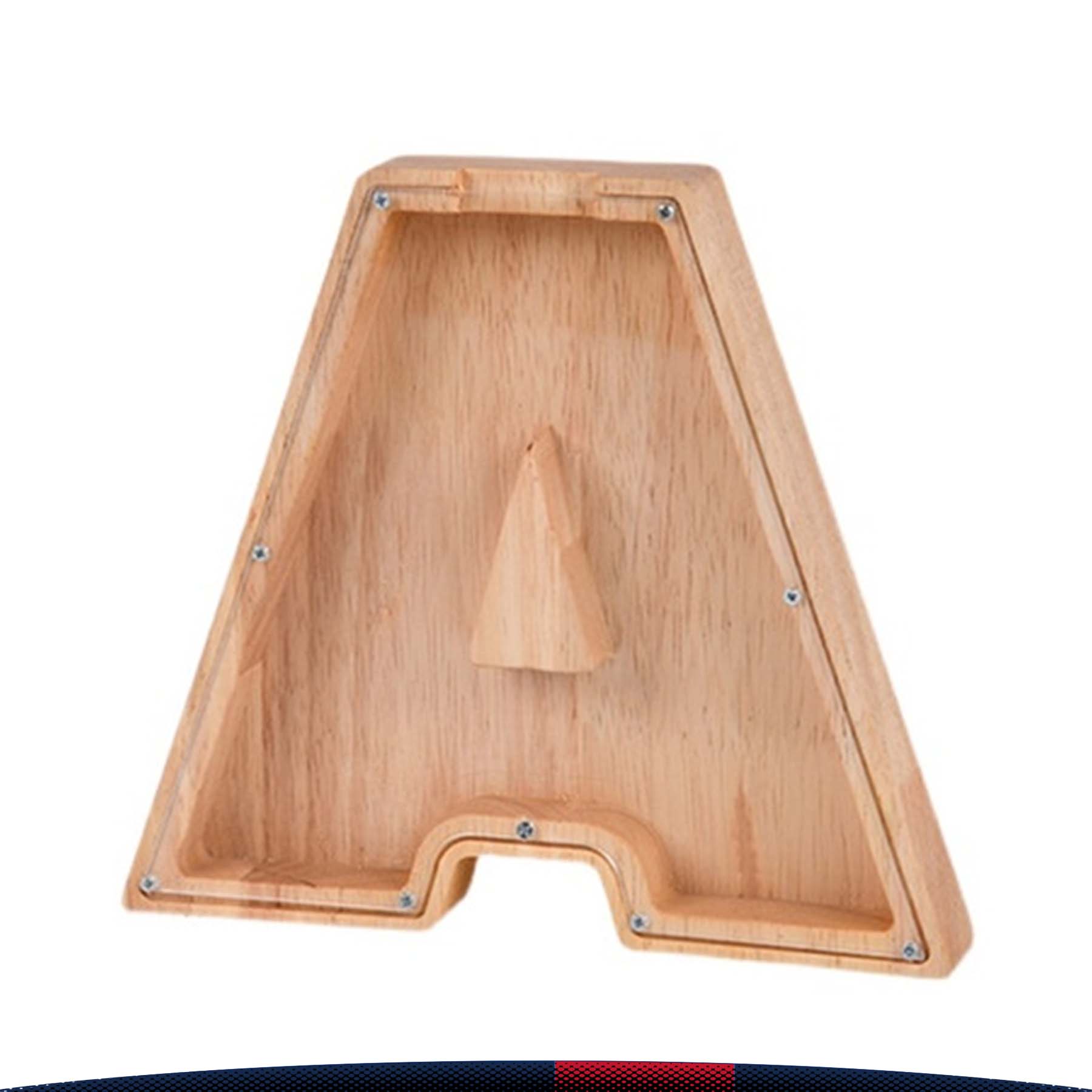 Wooden Letter Money Jar 17