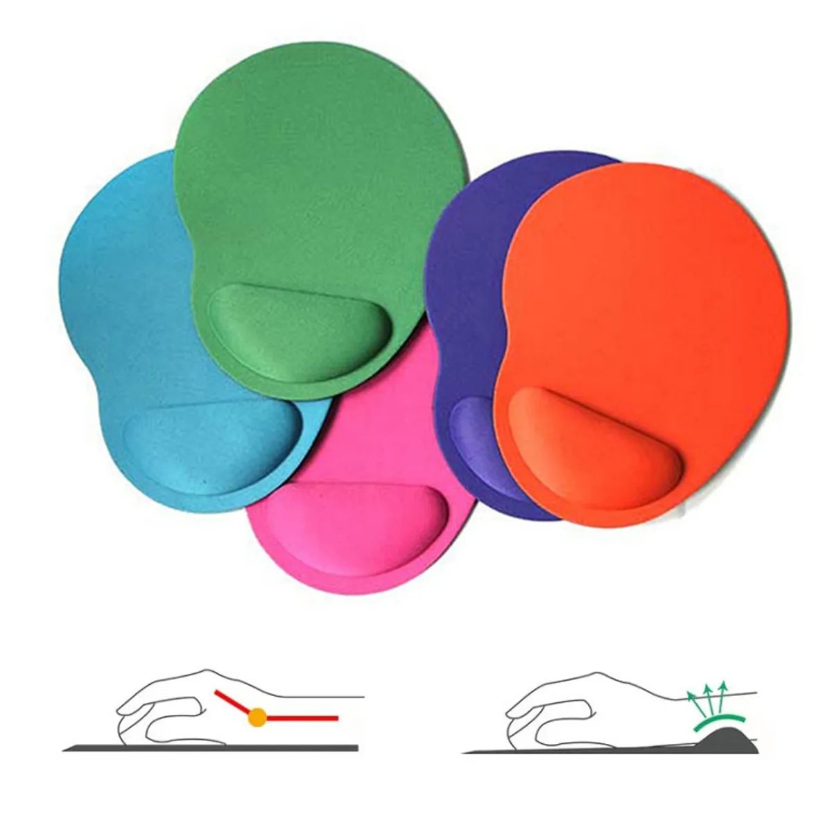 Gaming Ergonomic Mouse Pad W/ Wrist Rest Computer Mousepad 5