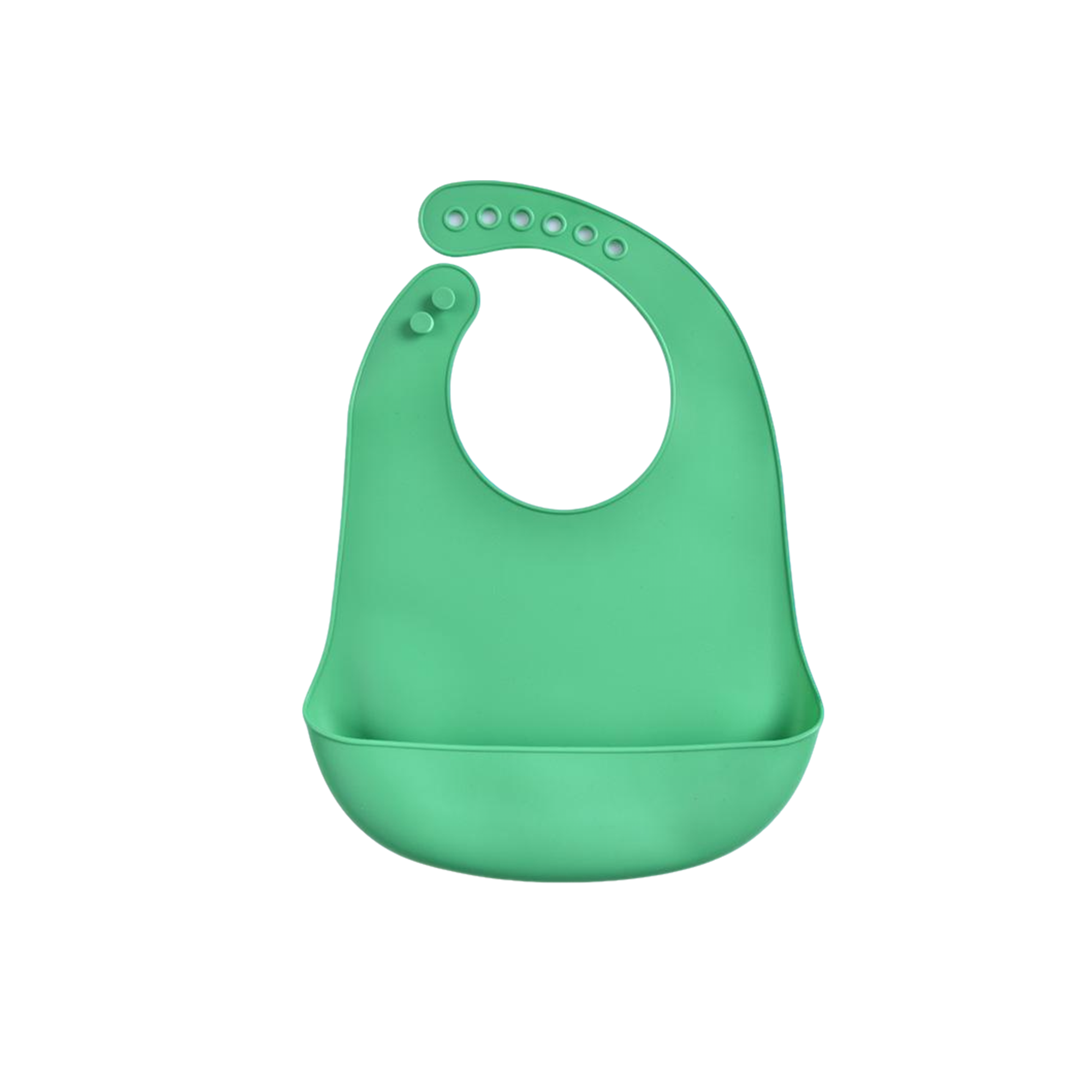 Silicone Baby Bib With Deep Catch Pocket 11.8 X 9" 17