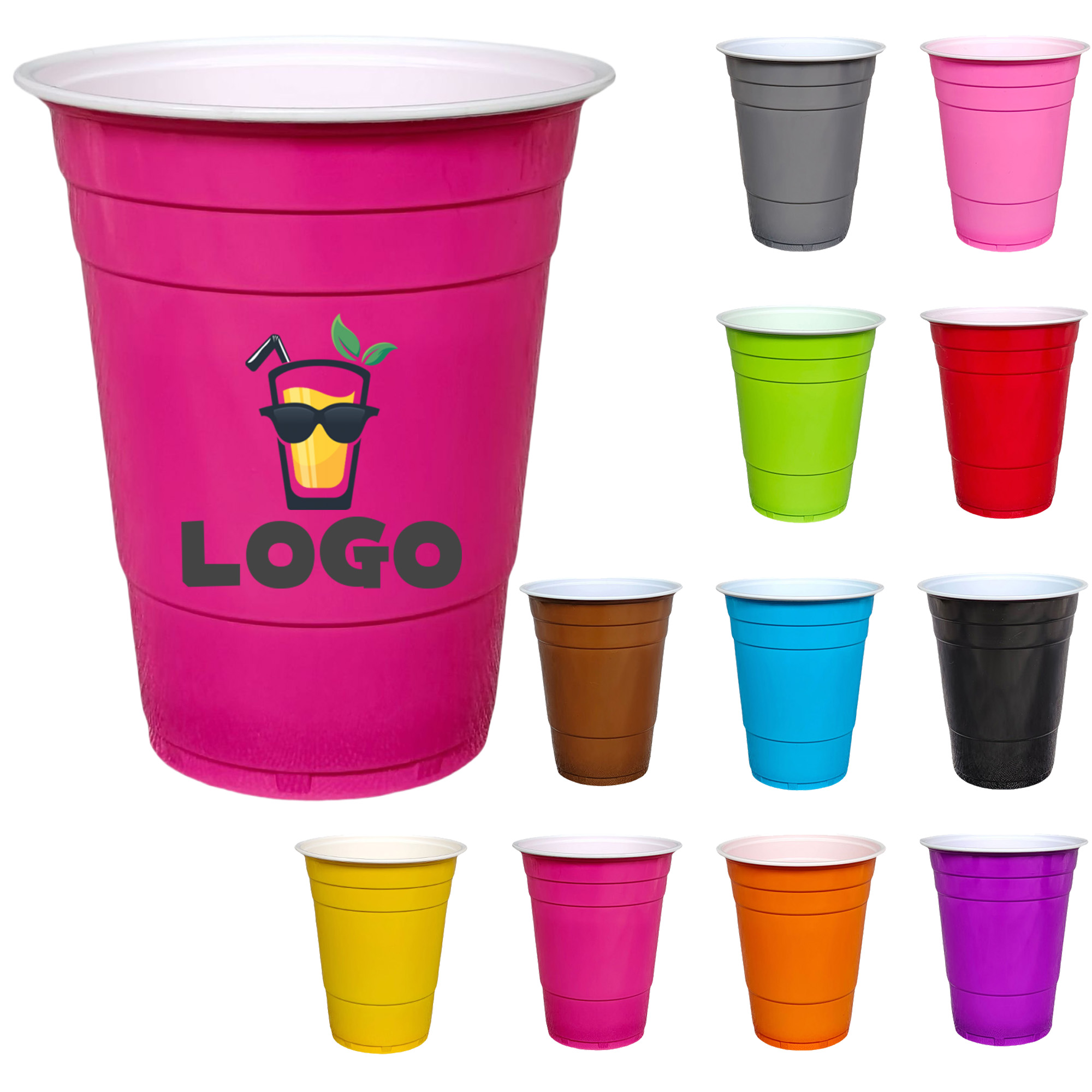 Disposable Drinking 16Oz Plastic Cup 9