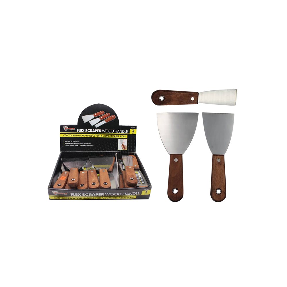 Wood Handle Putty Knives 1"-3" 2