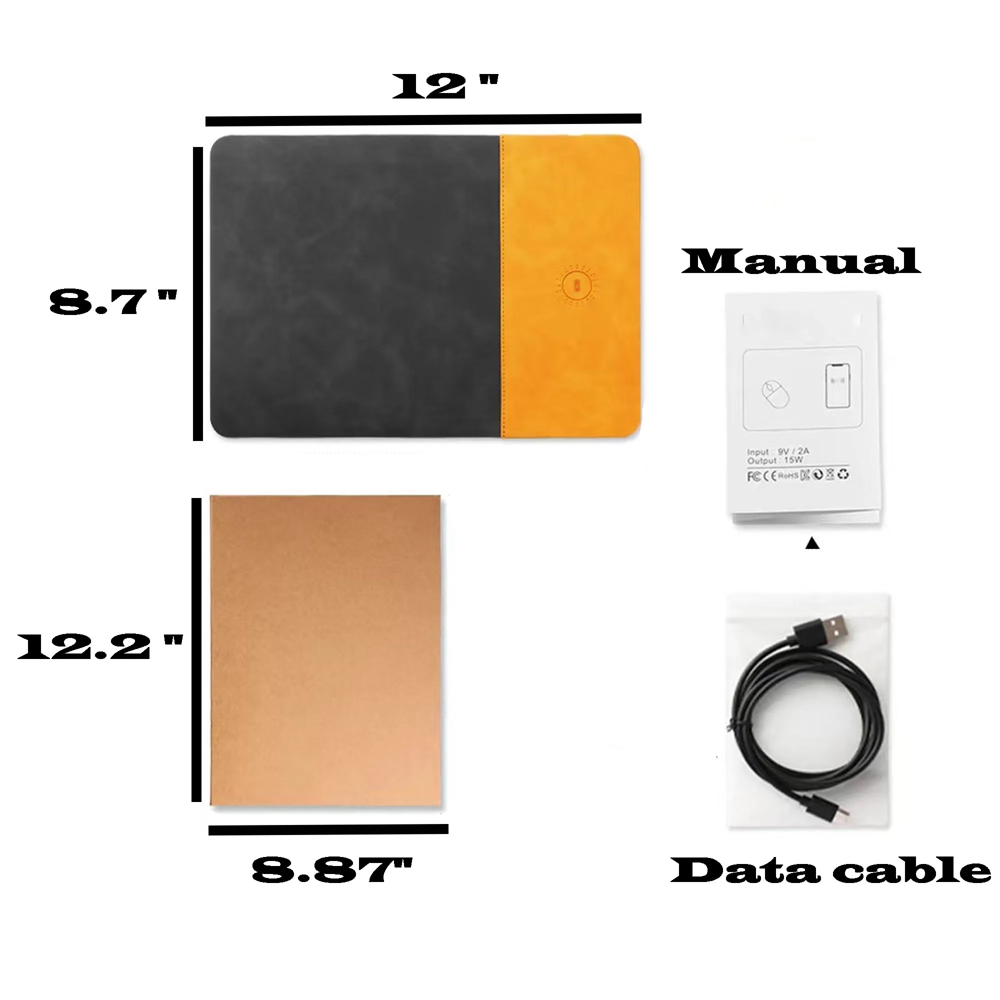 15W Fast Charging Wireless Mouse Pad 1
