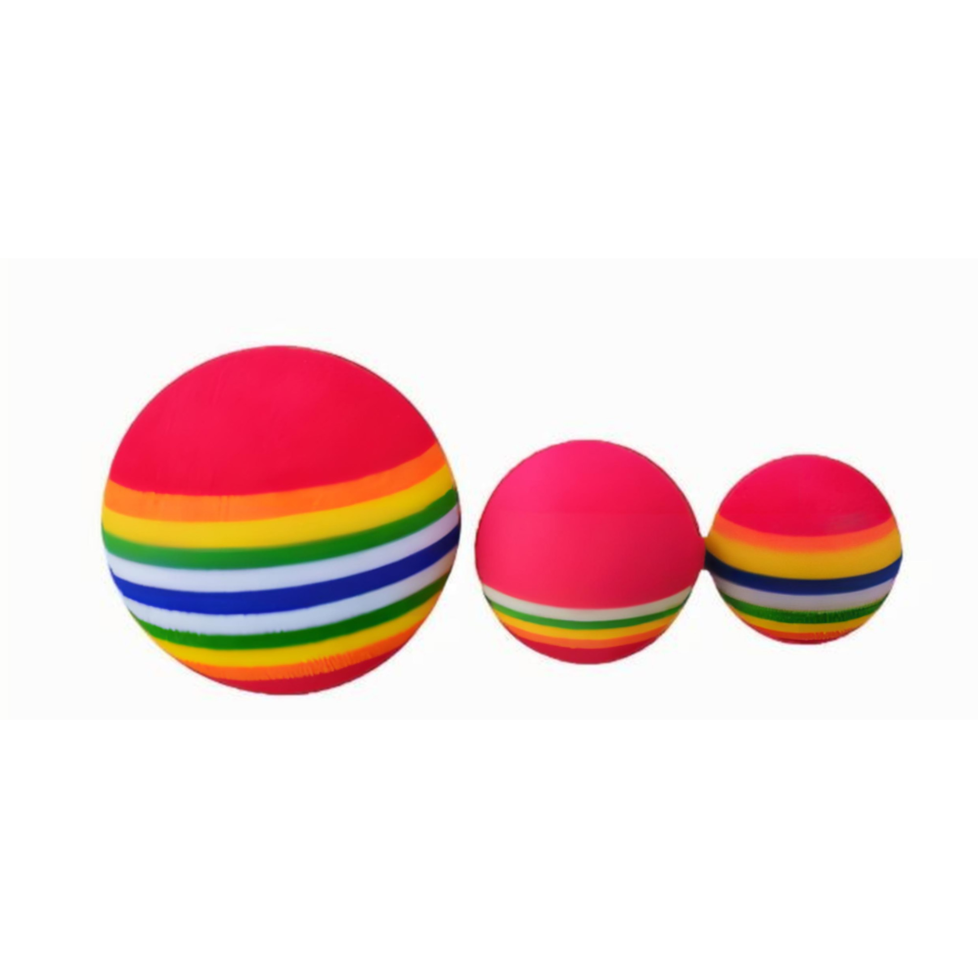 Rainbow Bouncy Plastic Pet Ball 2