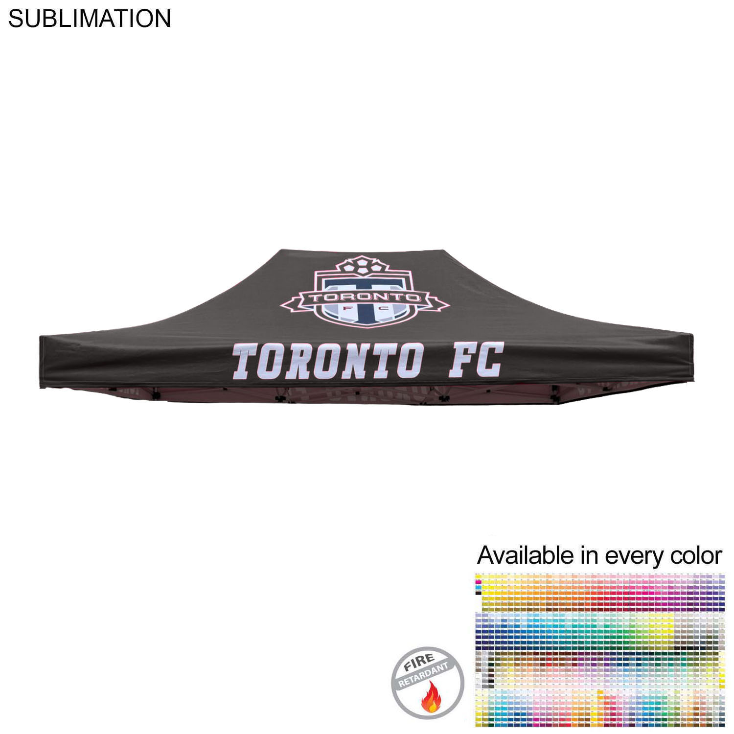 15' Premium Tent Canopy only, Full Bleed Dye-Sublimation 3