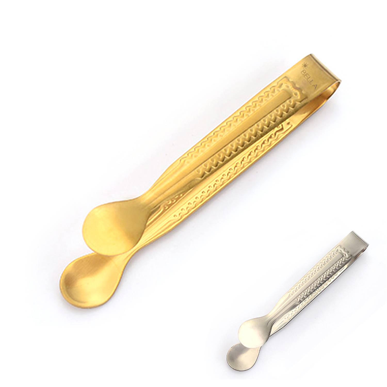 Thickened 304 Stainless Steel Gold Tongs 2