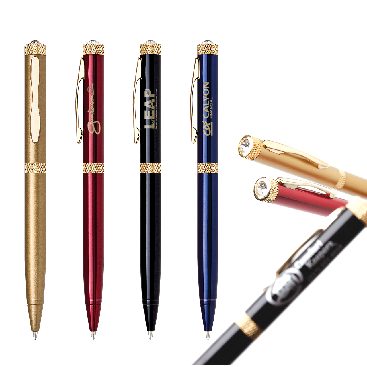 Single Pen Set Cardboard Box with Diamond-I Pens 4