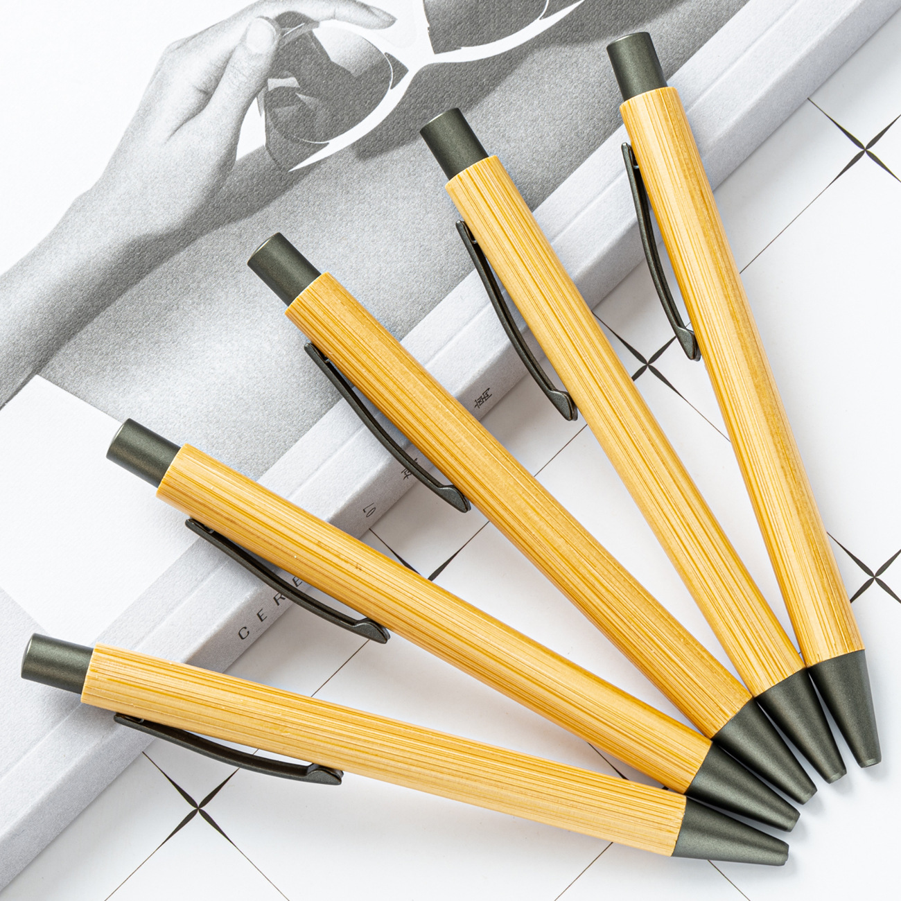 Bamboo Ballpoint Pens 1