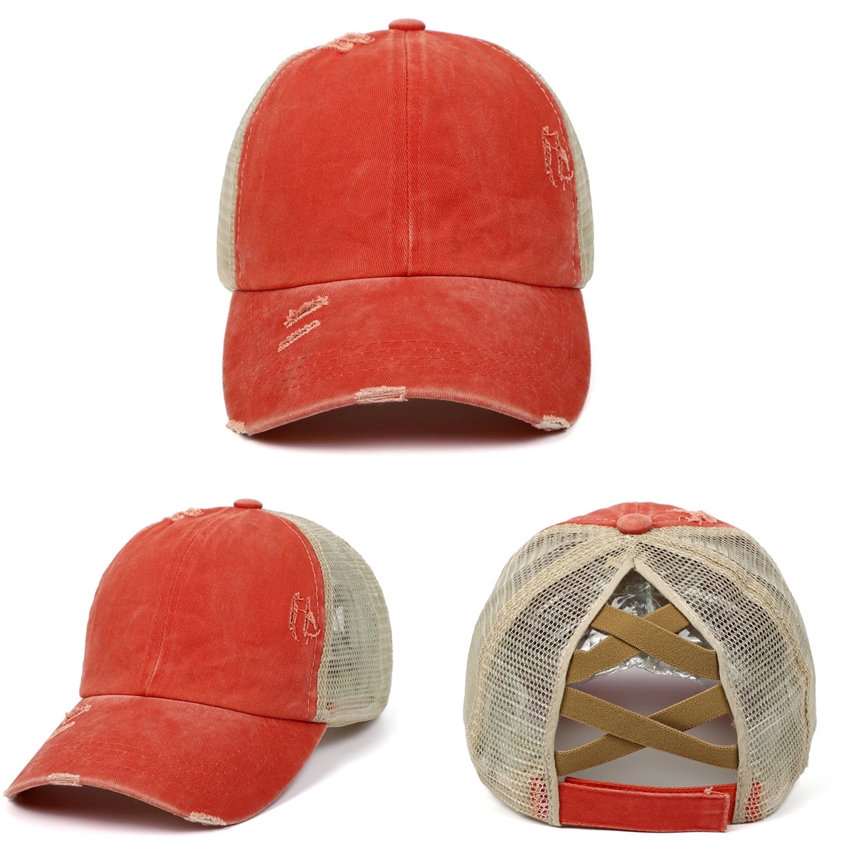 Criss Cross Ponytail Baseball Cap 3