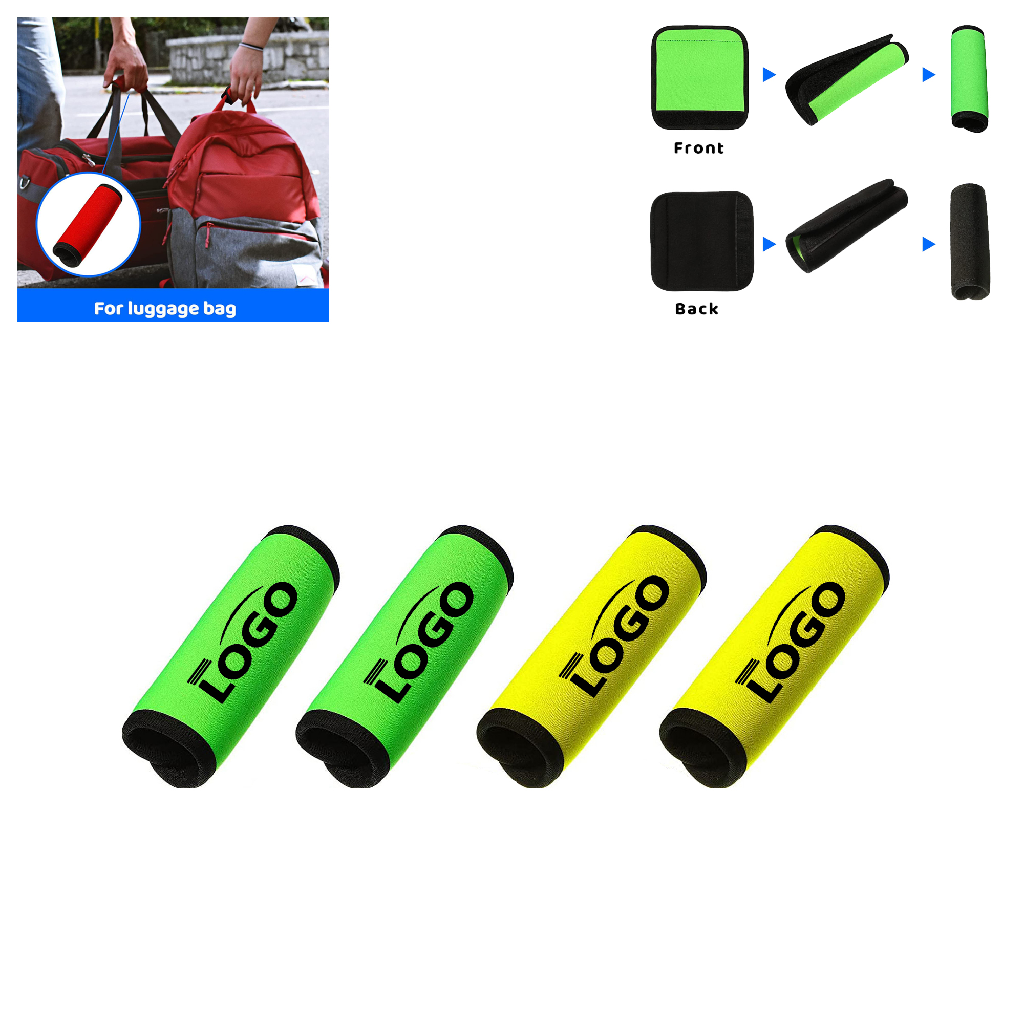 Neoprene Luggage Handle Wrap Grip With Your Logo 2