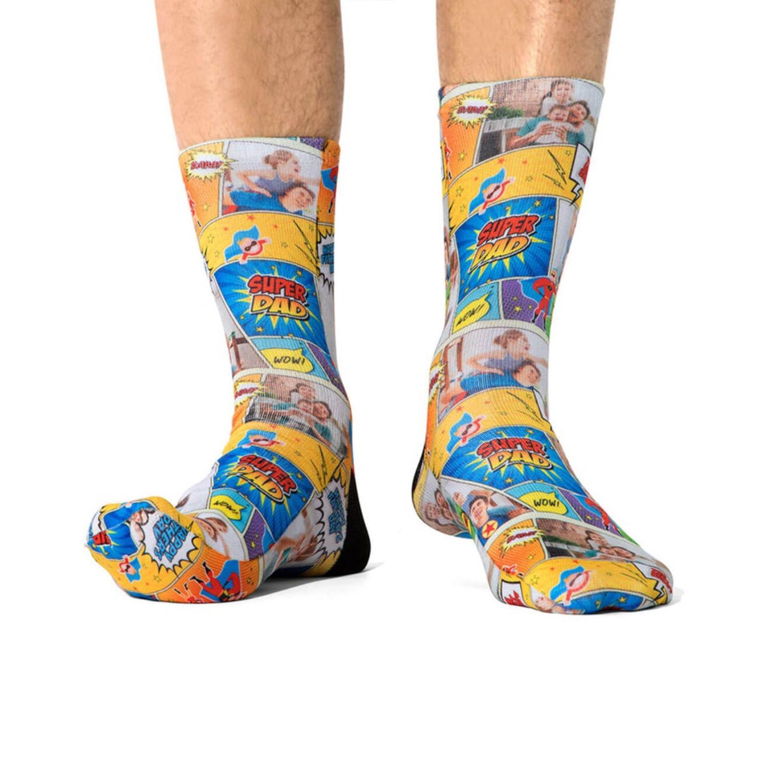 Below the calf sublimated full color crew socks, 200 needle 2