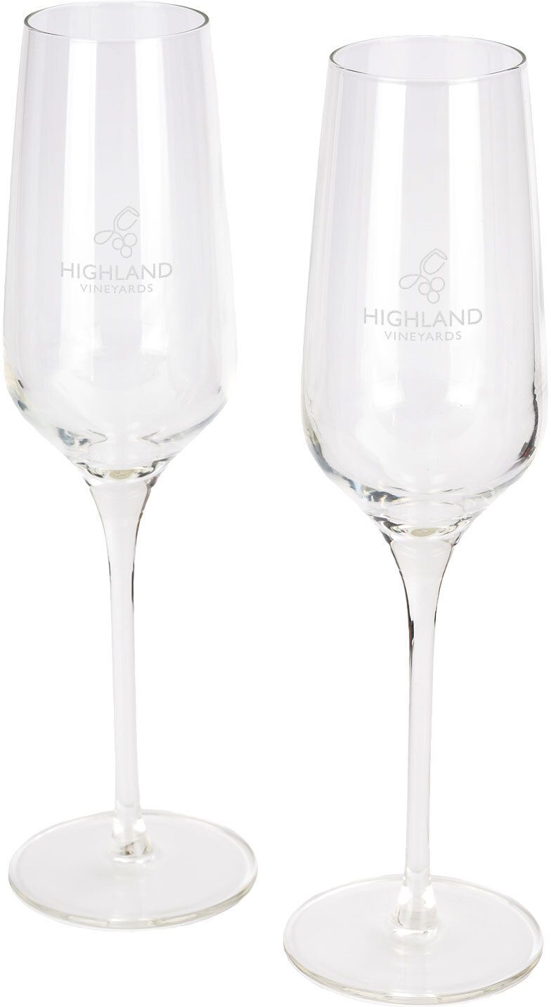 ETCHED FLUTE GLASS 8.5 OZ 1