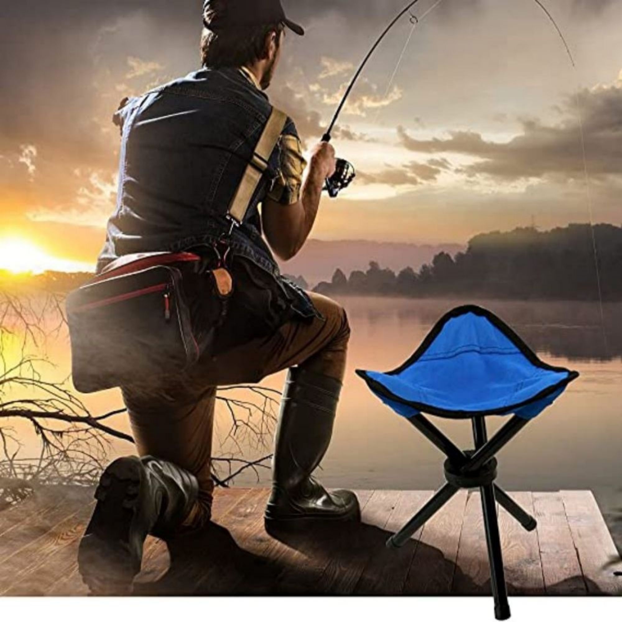 Portable Camping 3 Legs Slacker Chair 3
