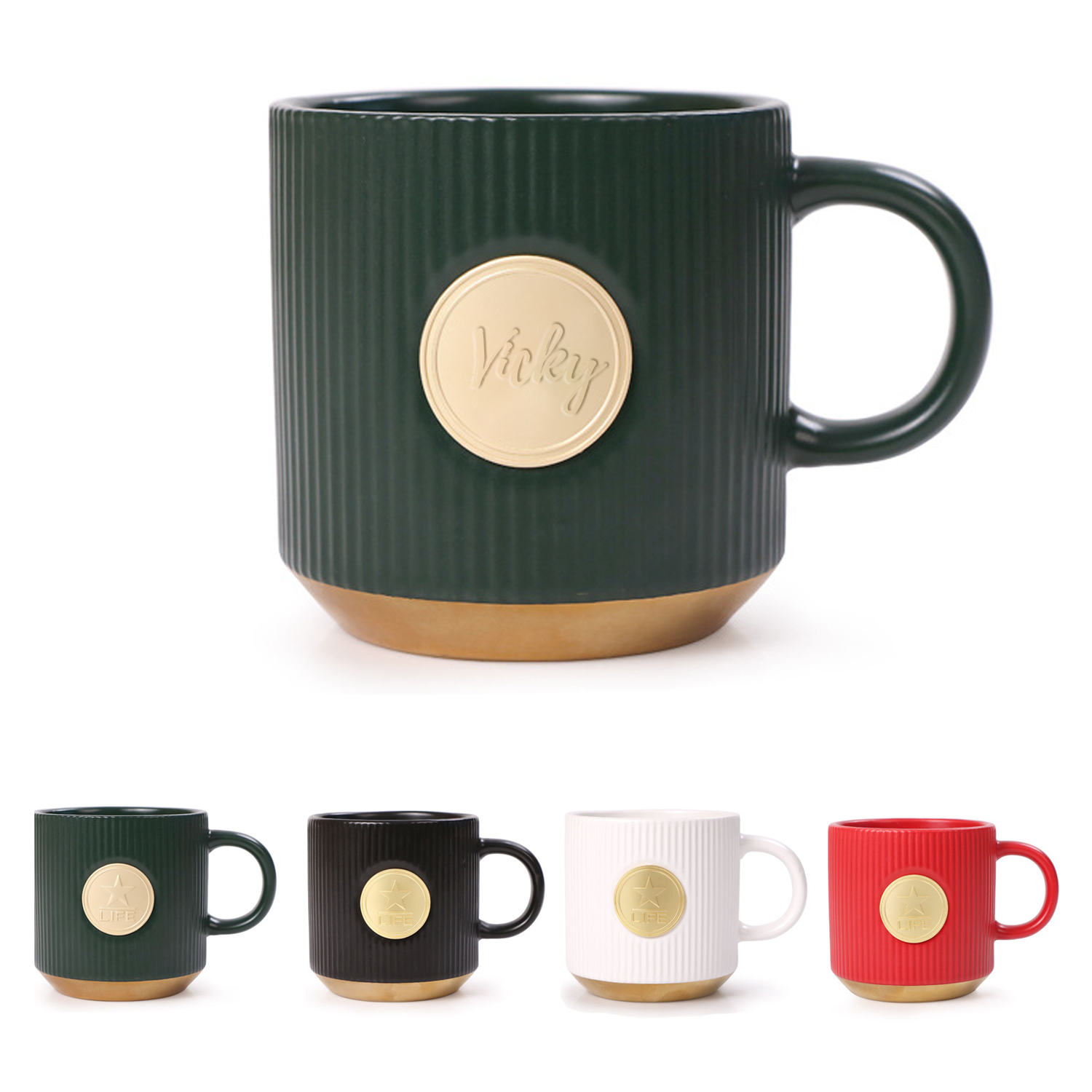 12oz Classic Ceramic Matte Coffee Mug 3