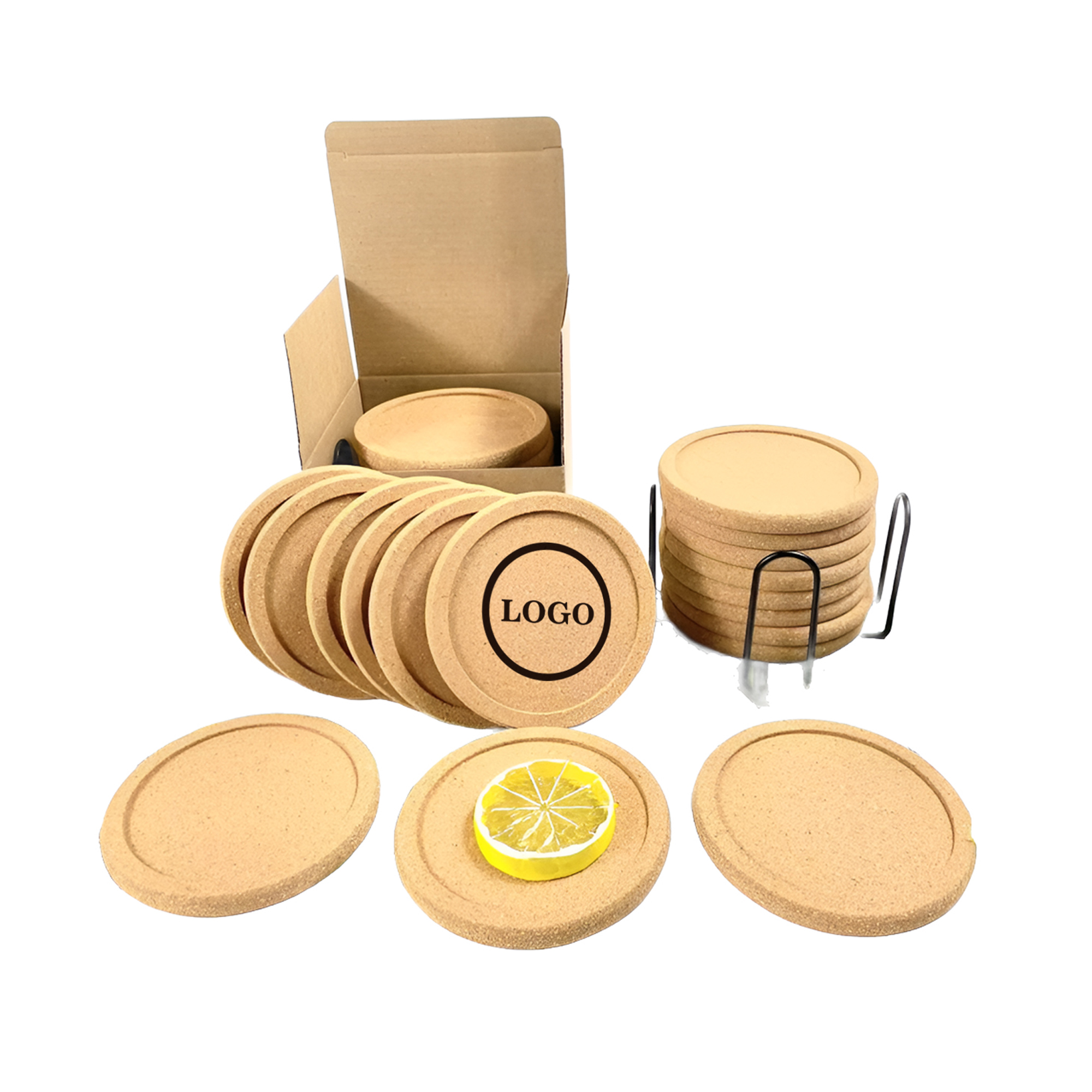 MOQ50 Custom Eco-Friendly Cork Coaster 1