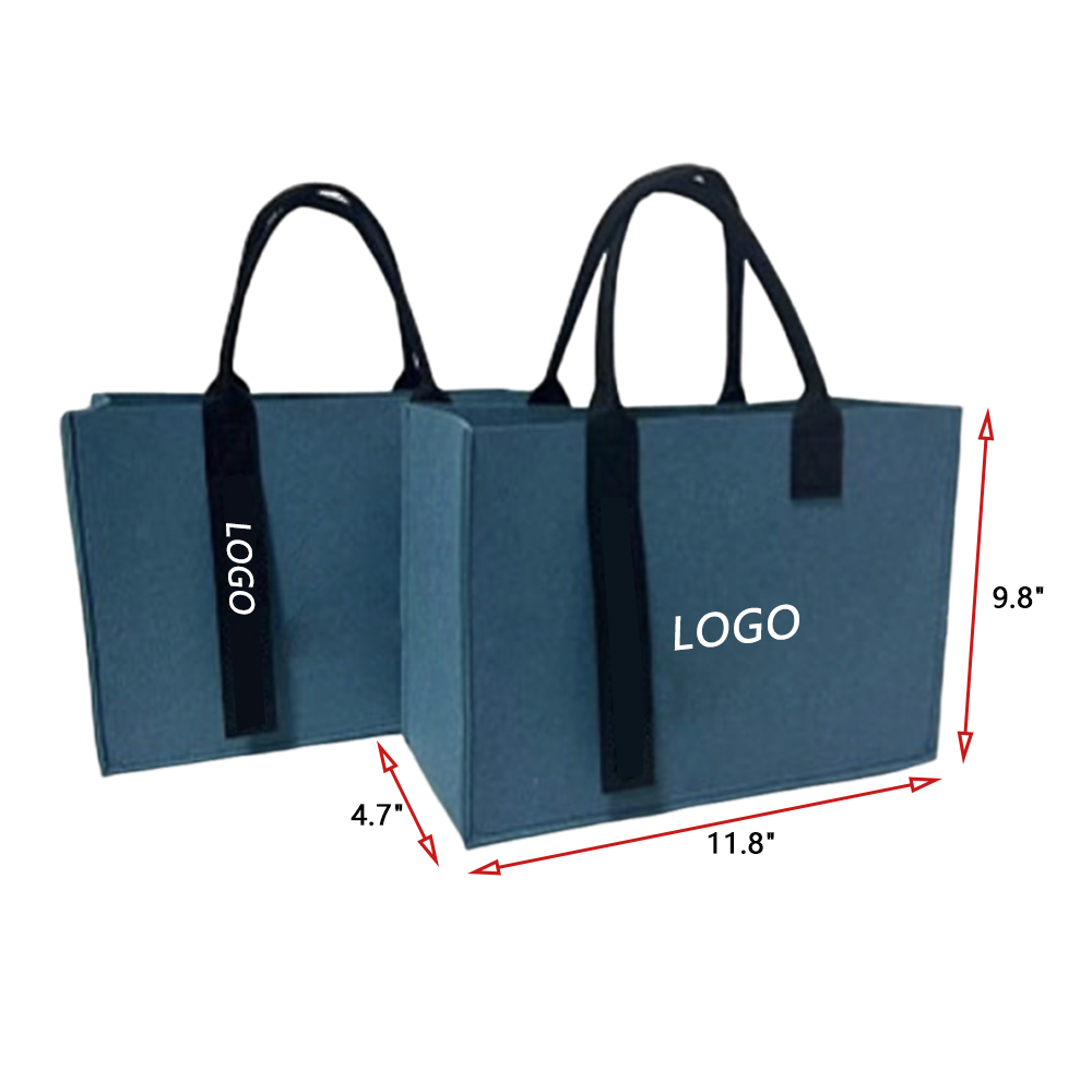 Handmade Custom Felt Tote Bags – Choose Your Size, Color & Design 1