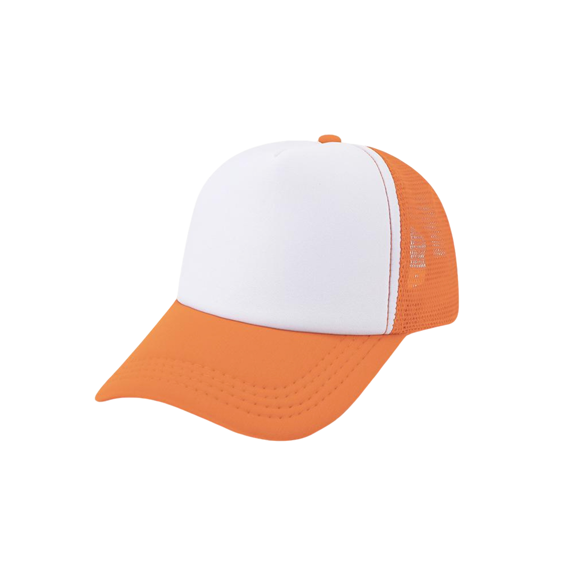 Sponge Mesh Back Trucker Cap With Plastic Snapback 5