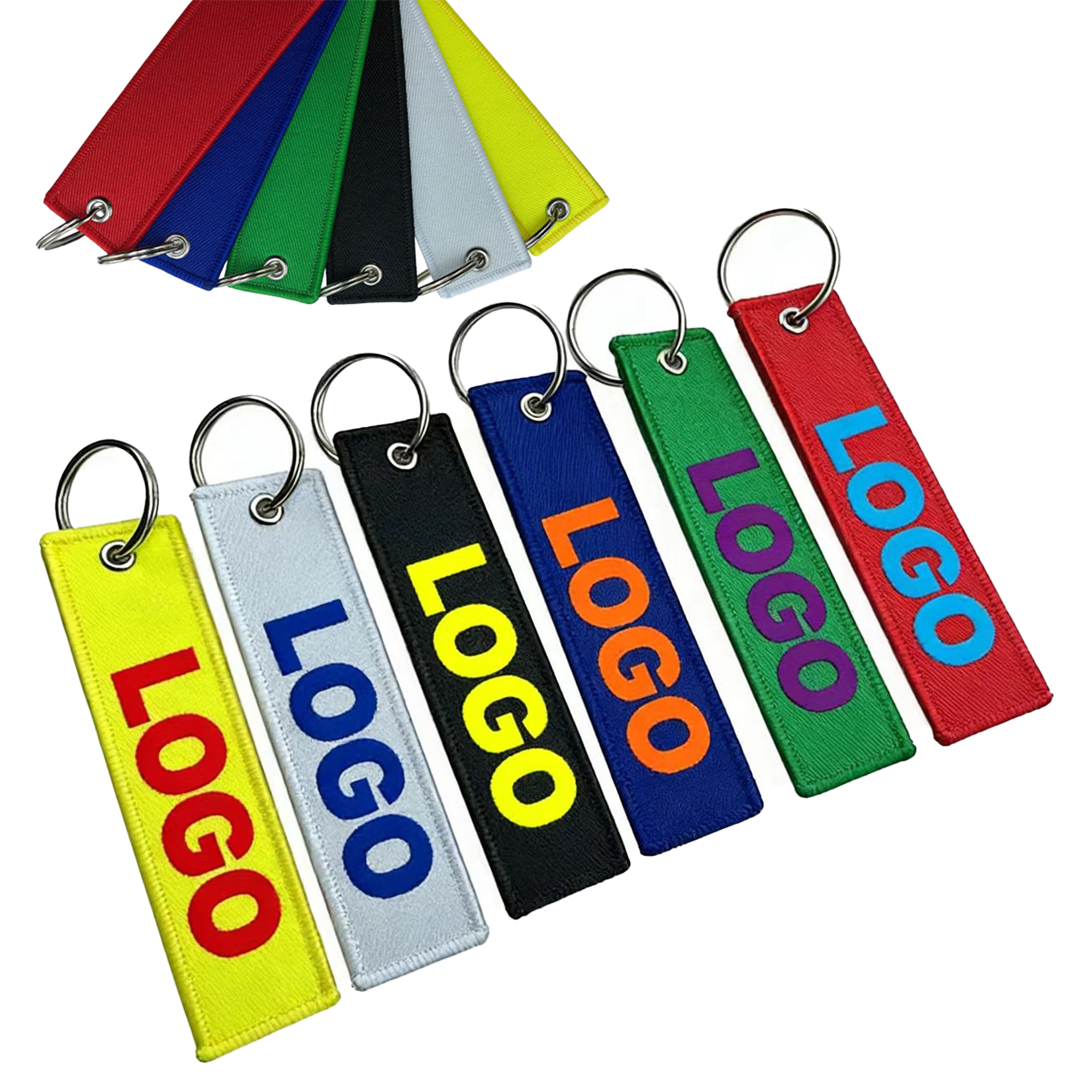 Polyester Key Chain Fabric Strip MOQ50 2