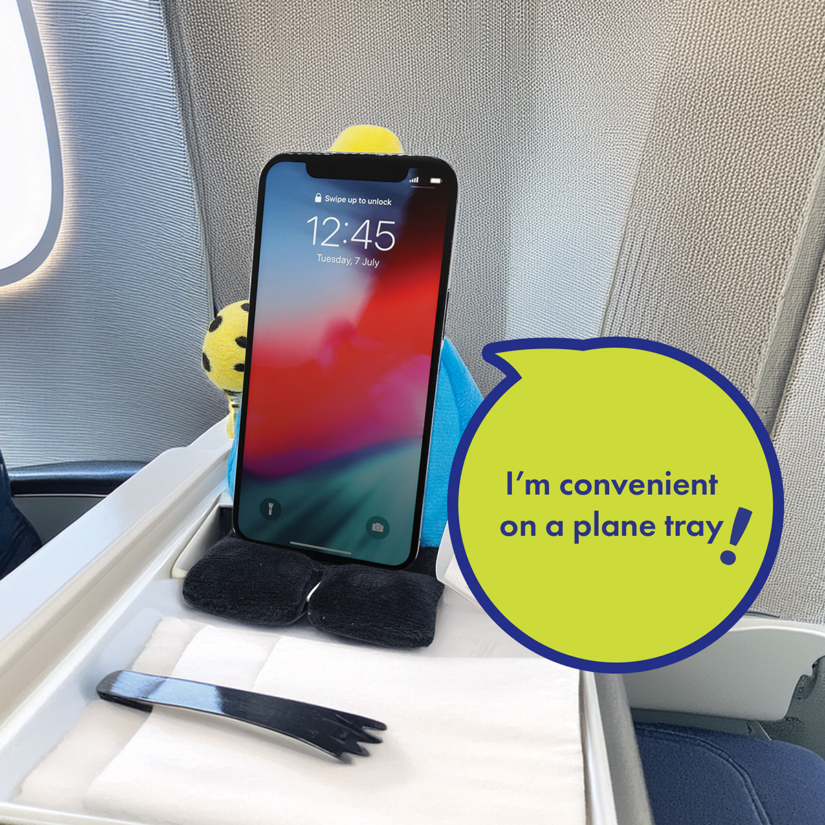 Phone Pals™ Weighted Plush Phone Holder - Pickleball Player 6