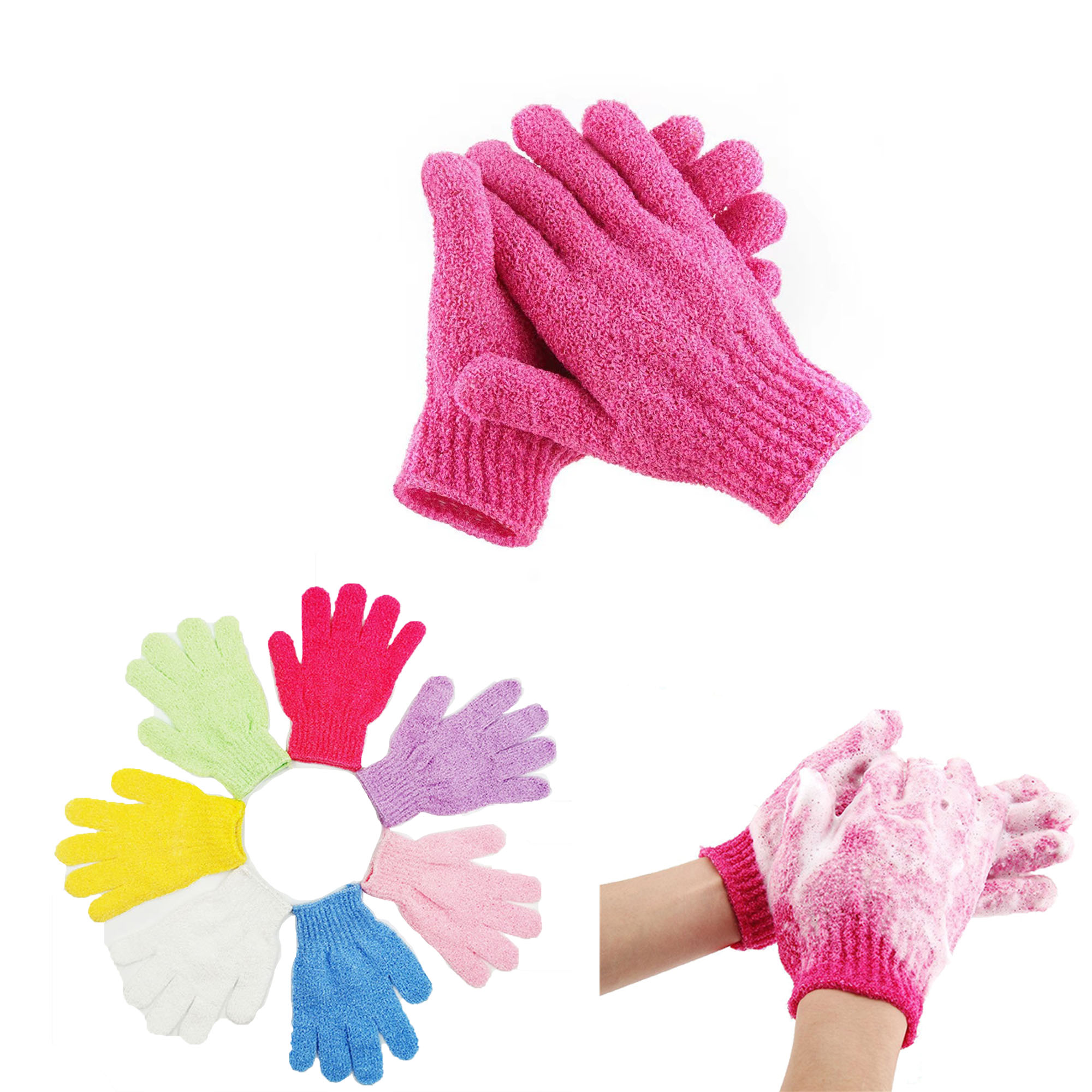 Premium Exfoliating Bath Gloves for Body Scrubbing 3