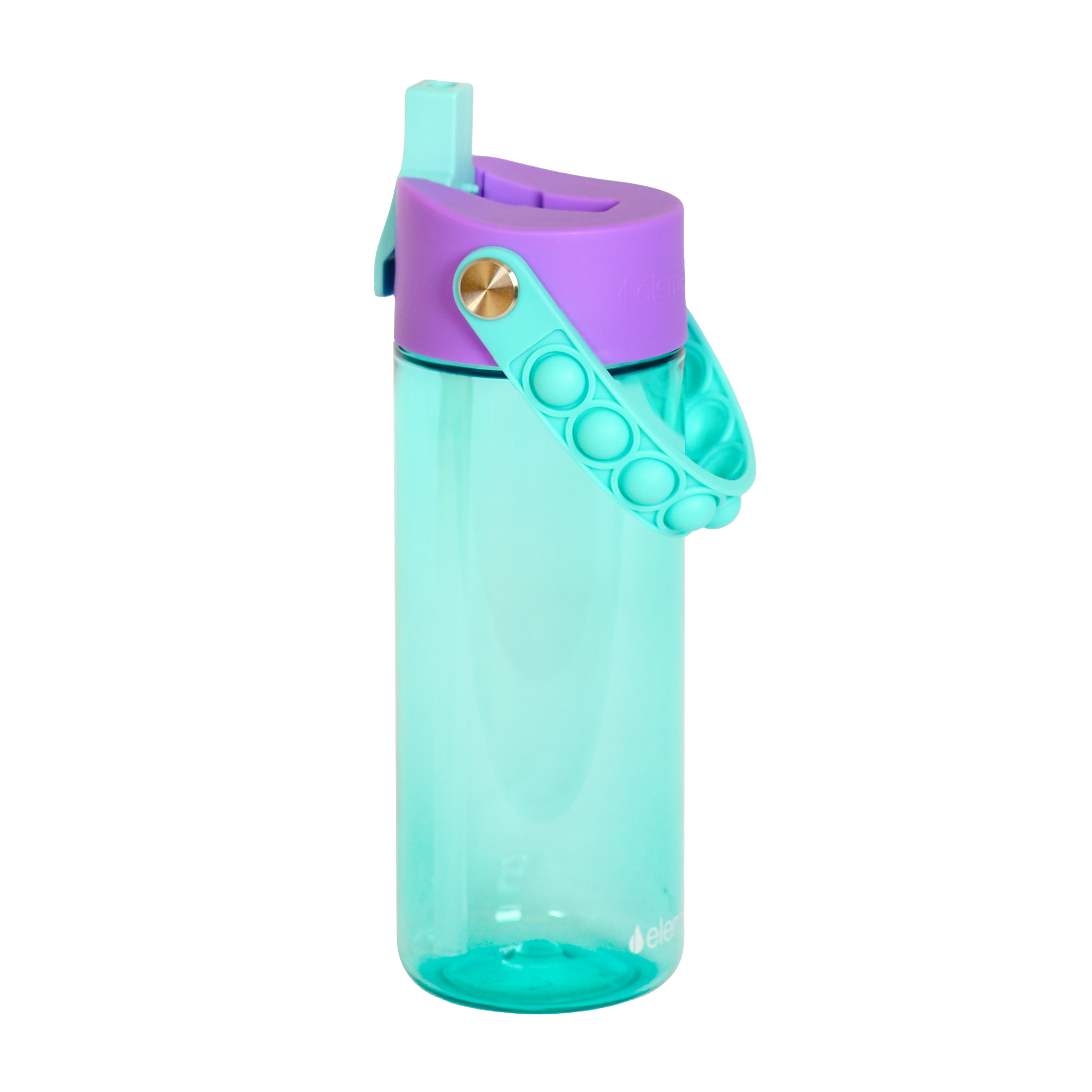 Elemental® Splash Pop Fidget 18oz Tritan Water Bottle - with Drinking Spout and Straw 16