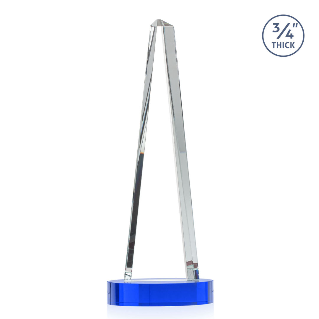 Majestic Tower VividPrint™ Award on Alberton Base -  Blue 5