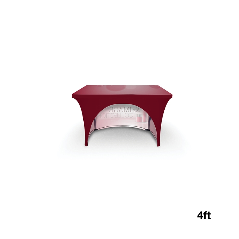 DisplaySplash 4' Stretch Open Back Table Cover 2
