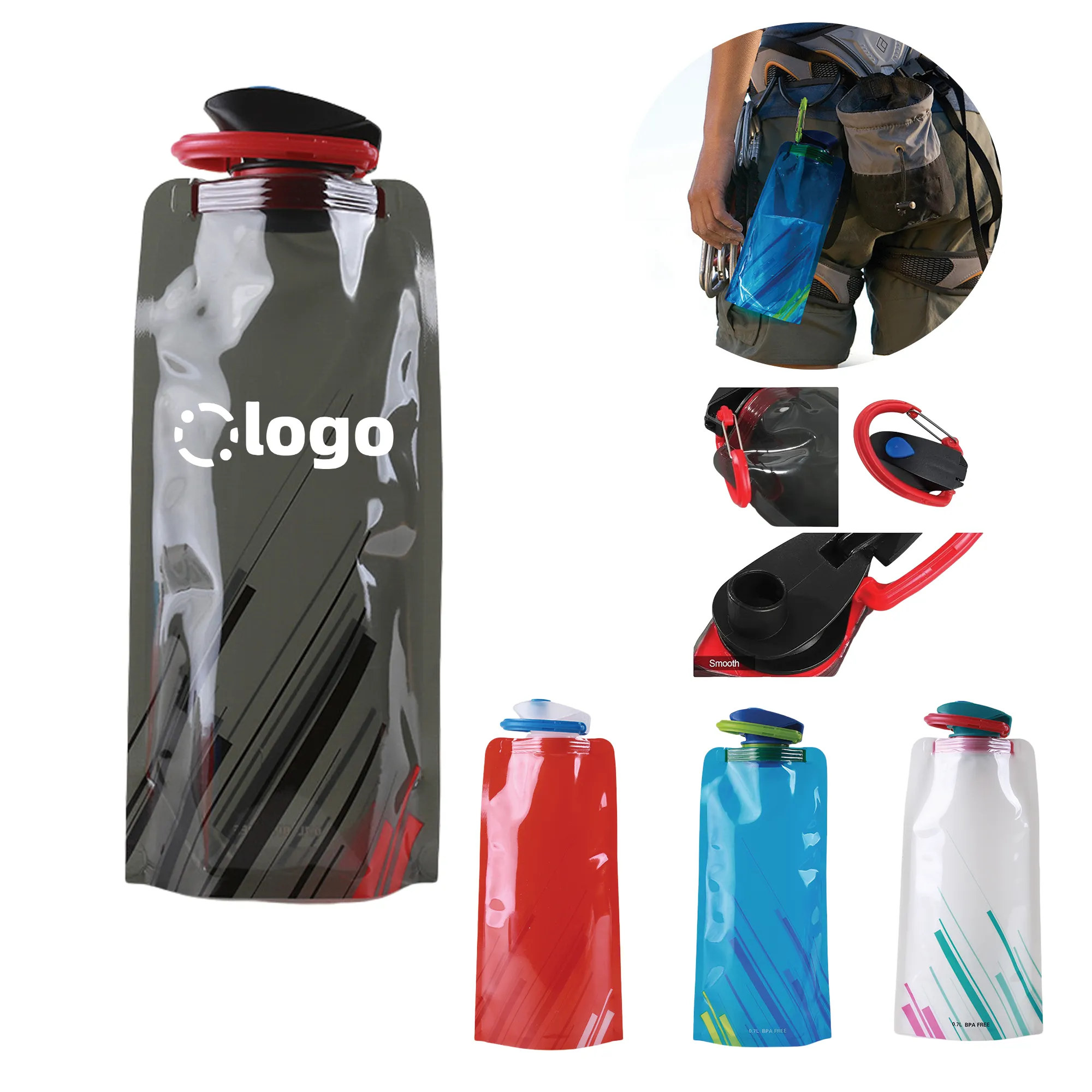 23Oz Collapsible Canteens Water Bag
