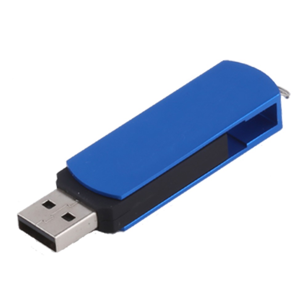 Aluminum Flat Swivel USB Flash Drive (512MB) 3