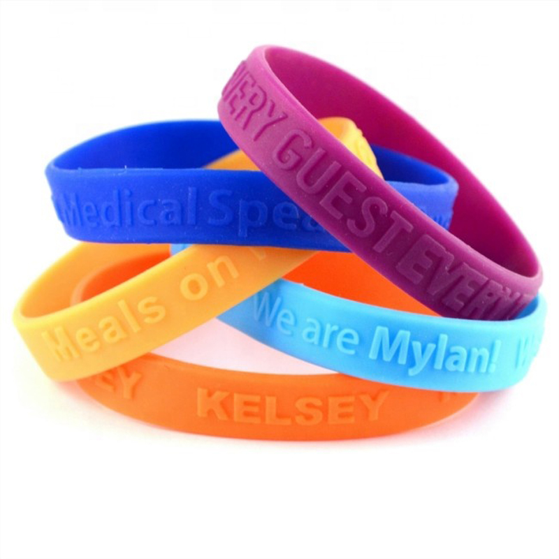 Decorative Silicone Wristbands Silicone Bracelets 4