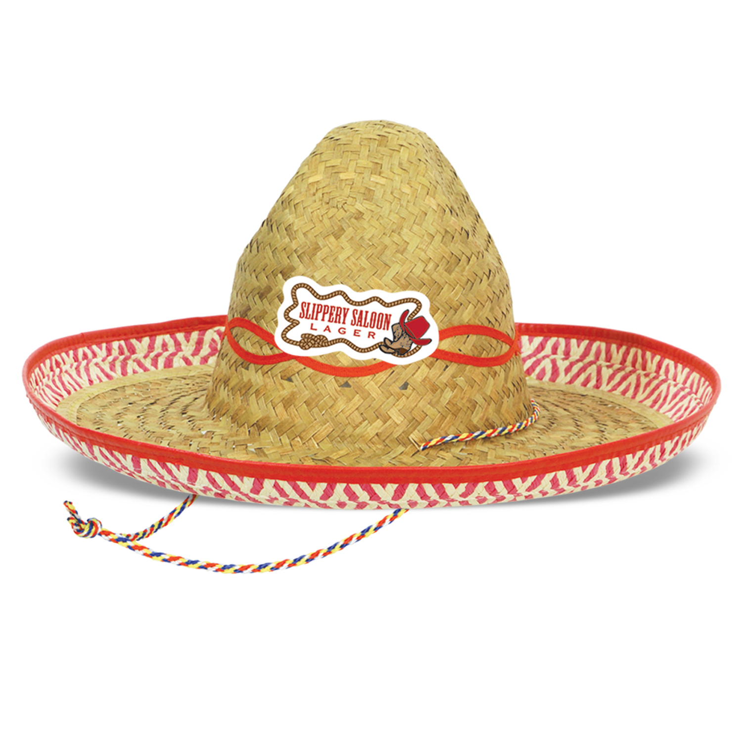 Sombrero w/ Custom Faux Leather Paper Icon
