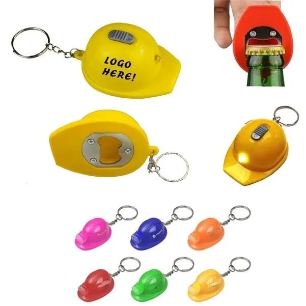 Hard Hat Bottle Opener Key chain 1