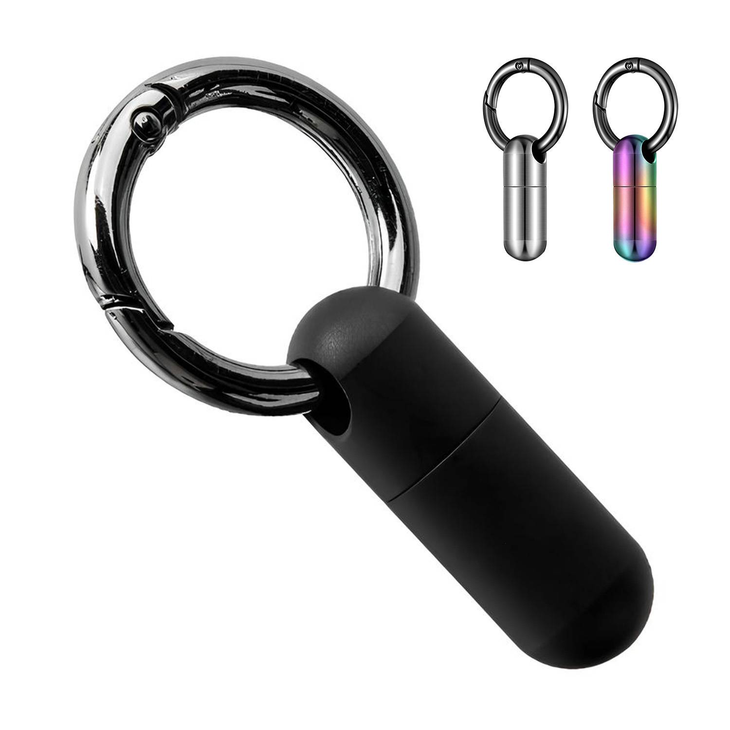 Mini Titanium Alloy Waterproof Pill Holder Keychain 9