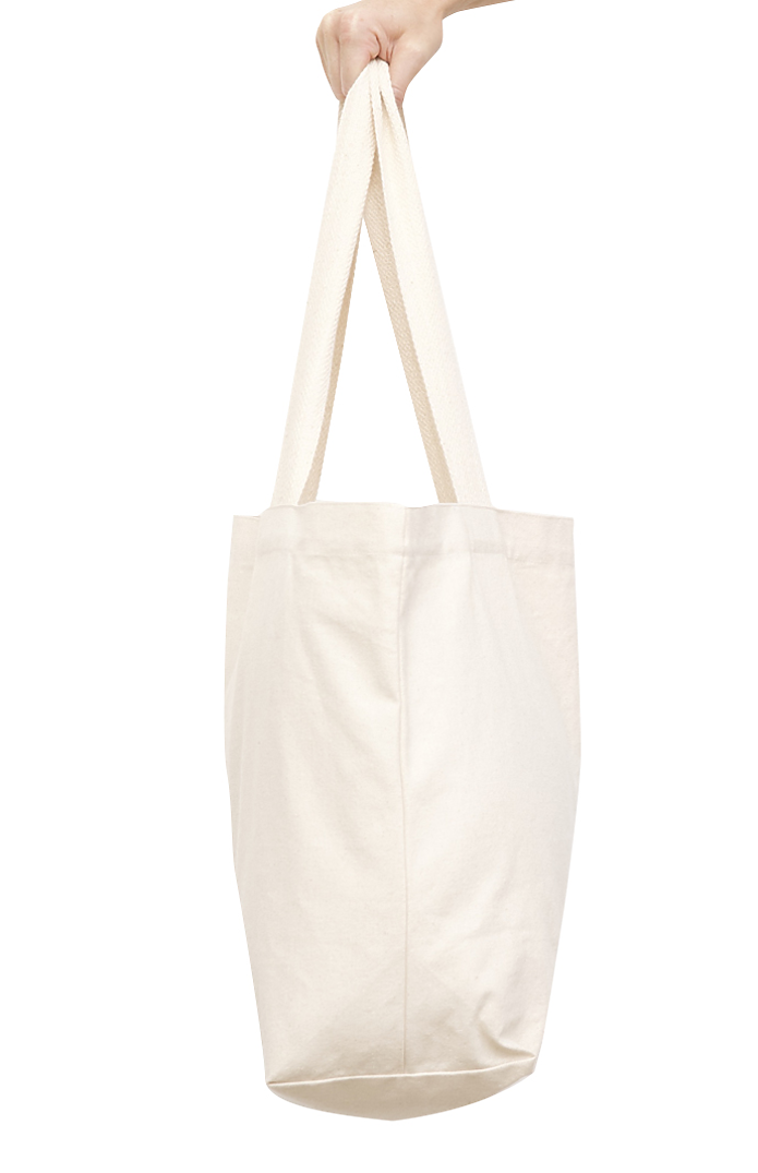 Organic Canvas Lounge Tote, custom tote bag with logo imprint 2