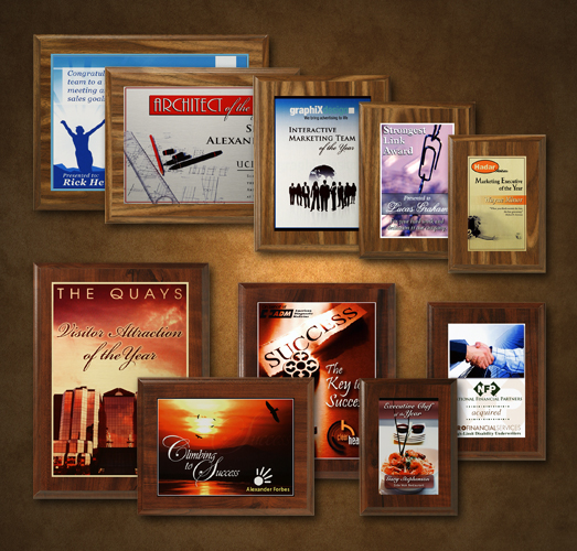 Econo Cherry Plaque with Sublimated Plate 7