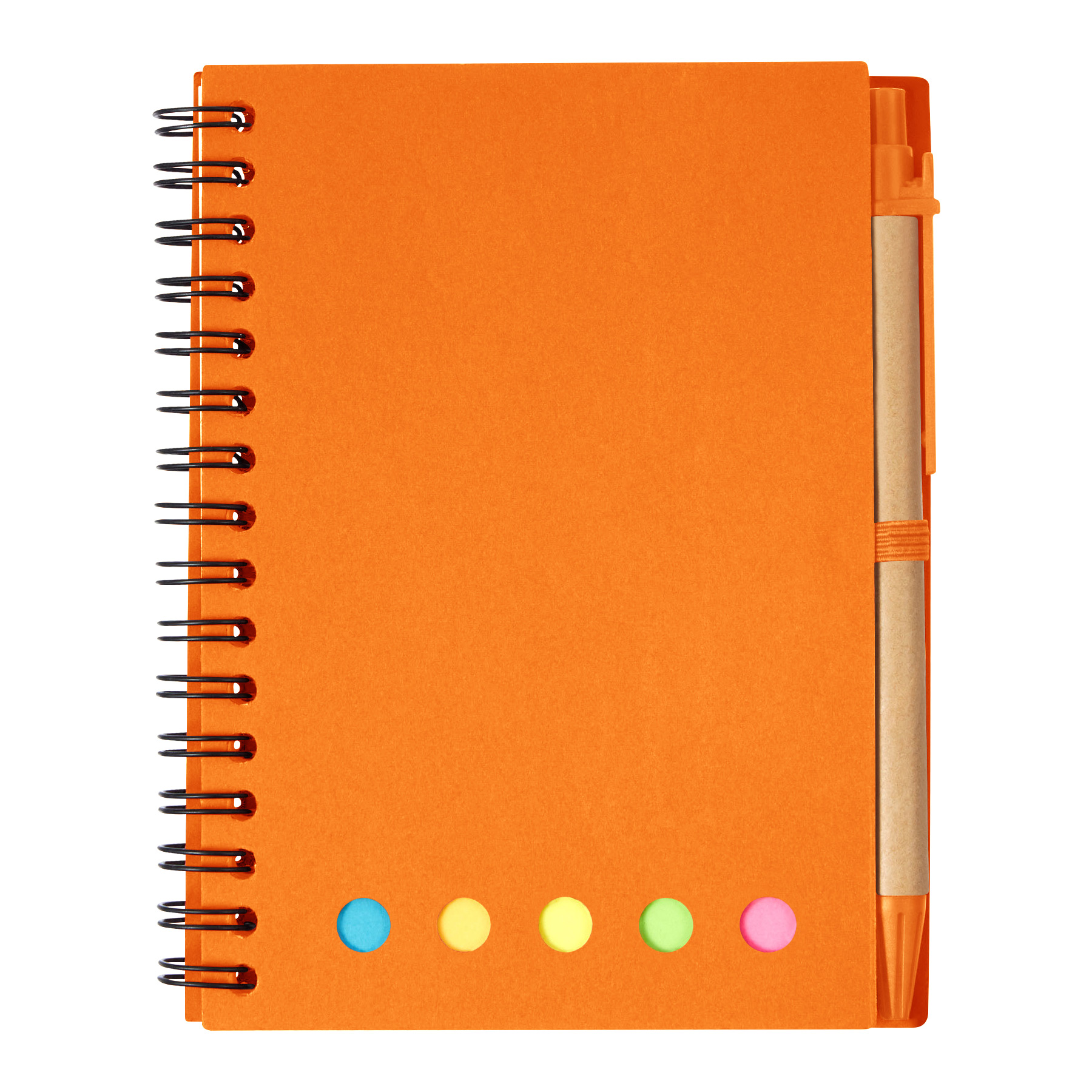 Spiral Notebook With Pen And sticky Notes 7