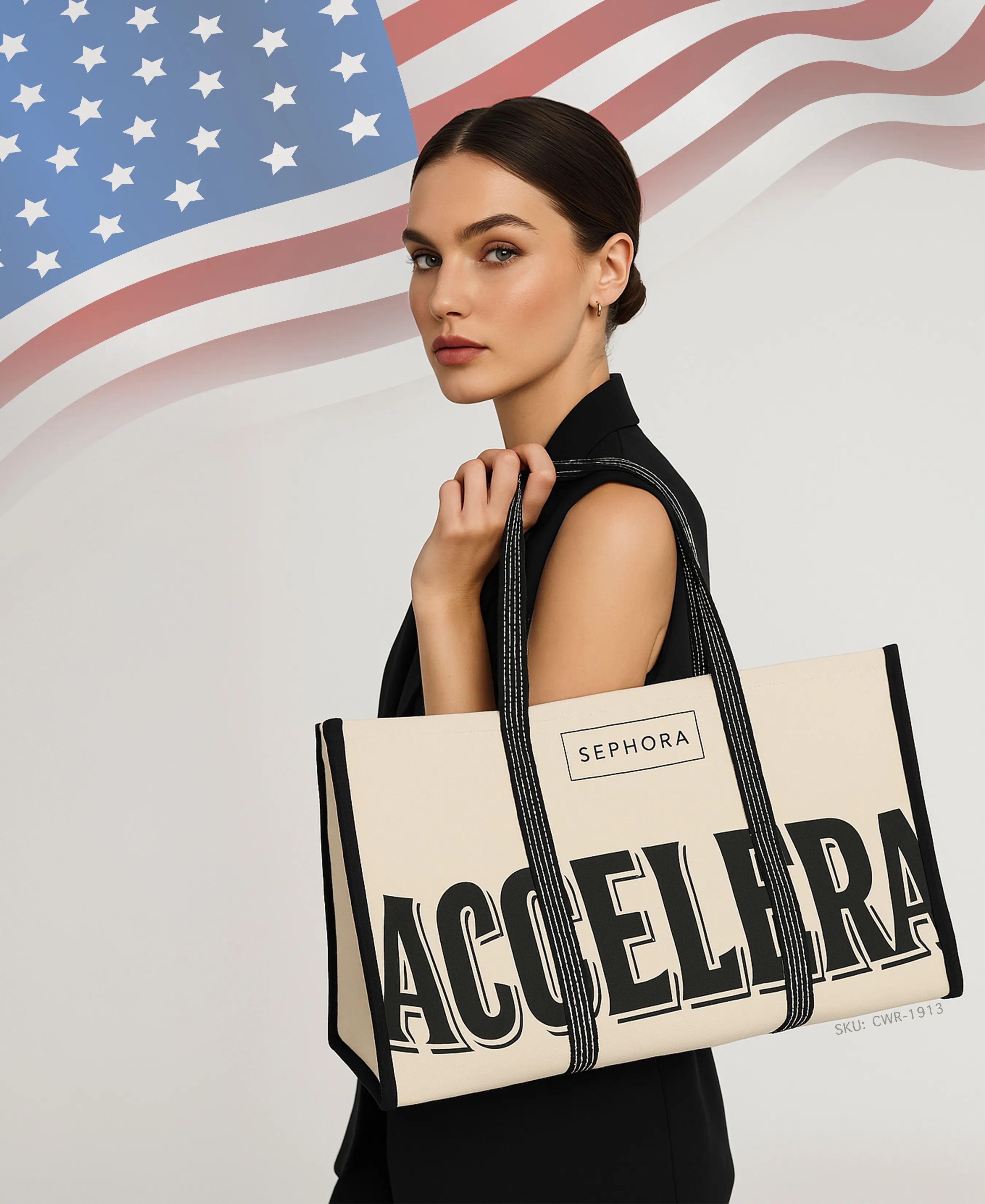 Canvas Wrap Around Tote, custom tote bag with logo imprint 6