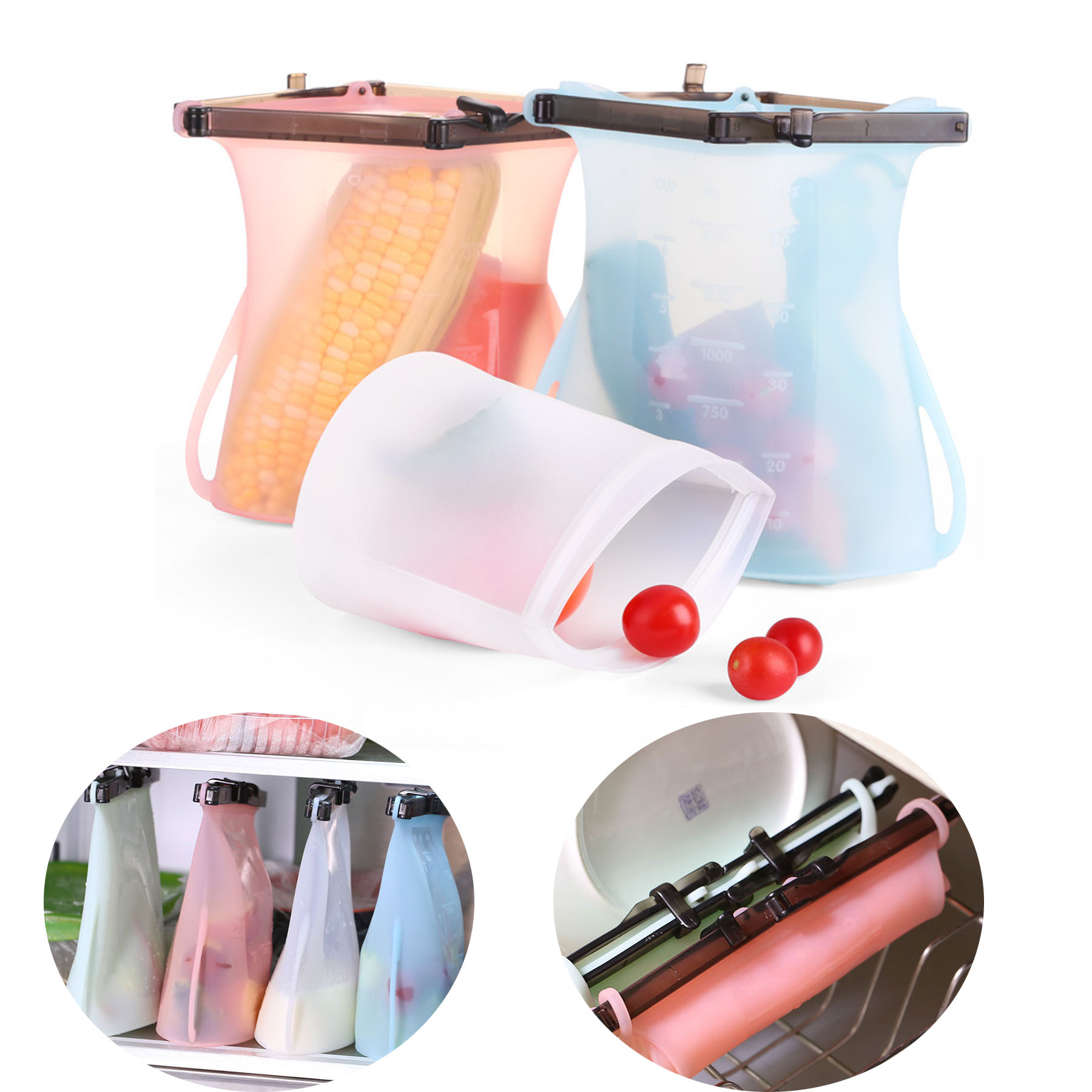 Reusable Silicone Fresh-Keeping Storage Bags 1