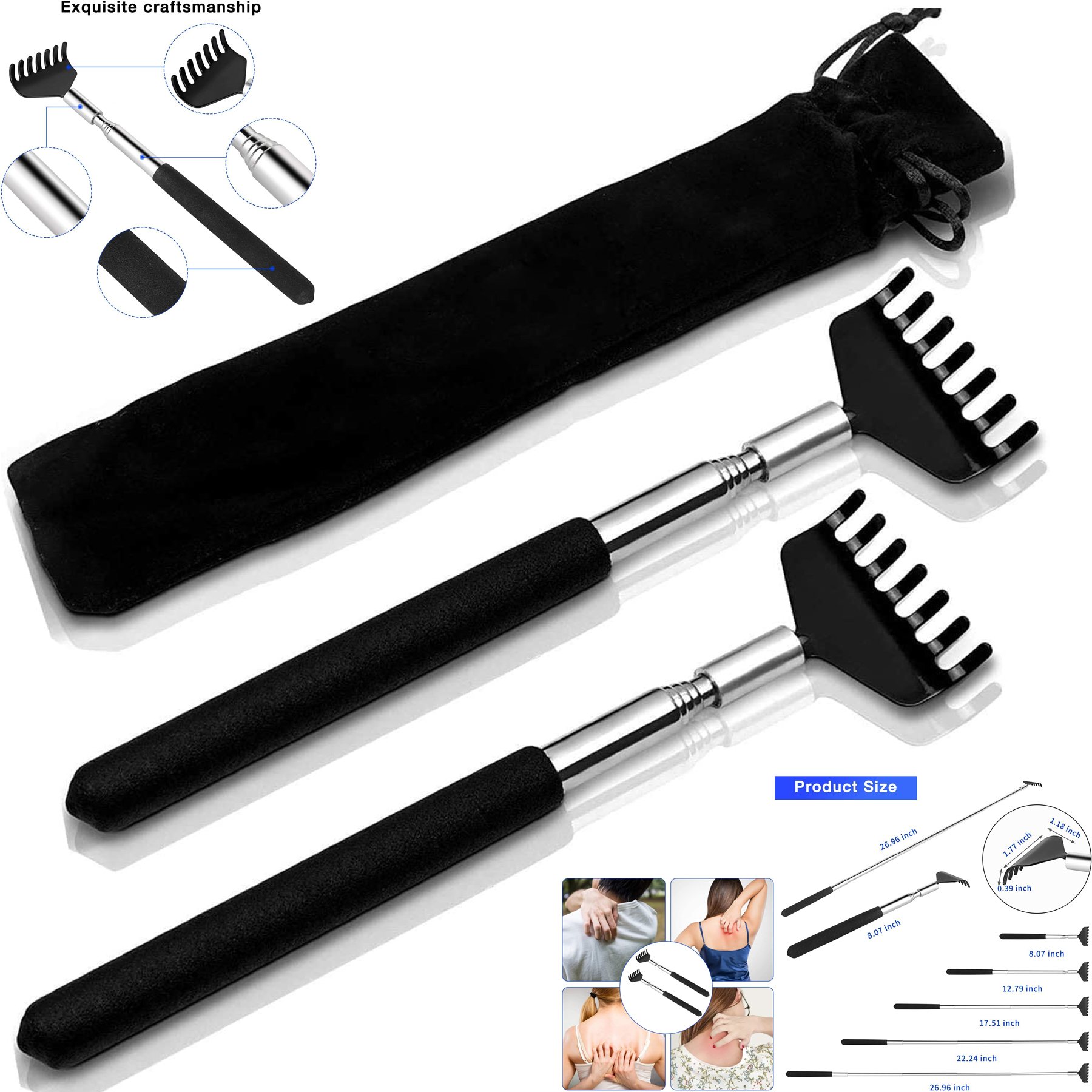 Portable Extendable Back Scratcher