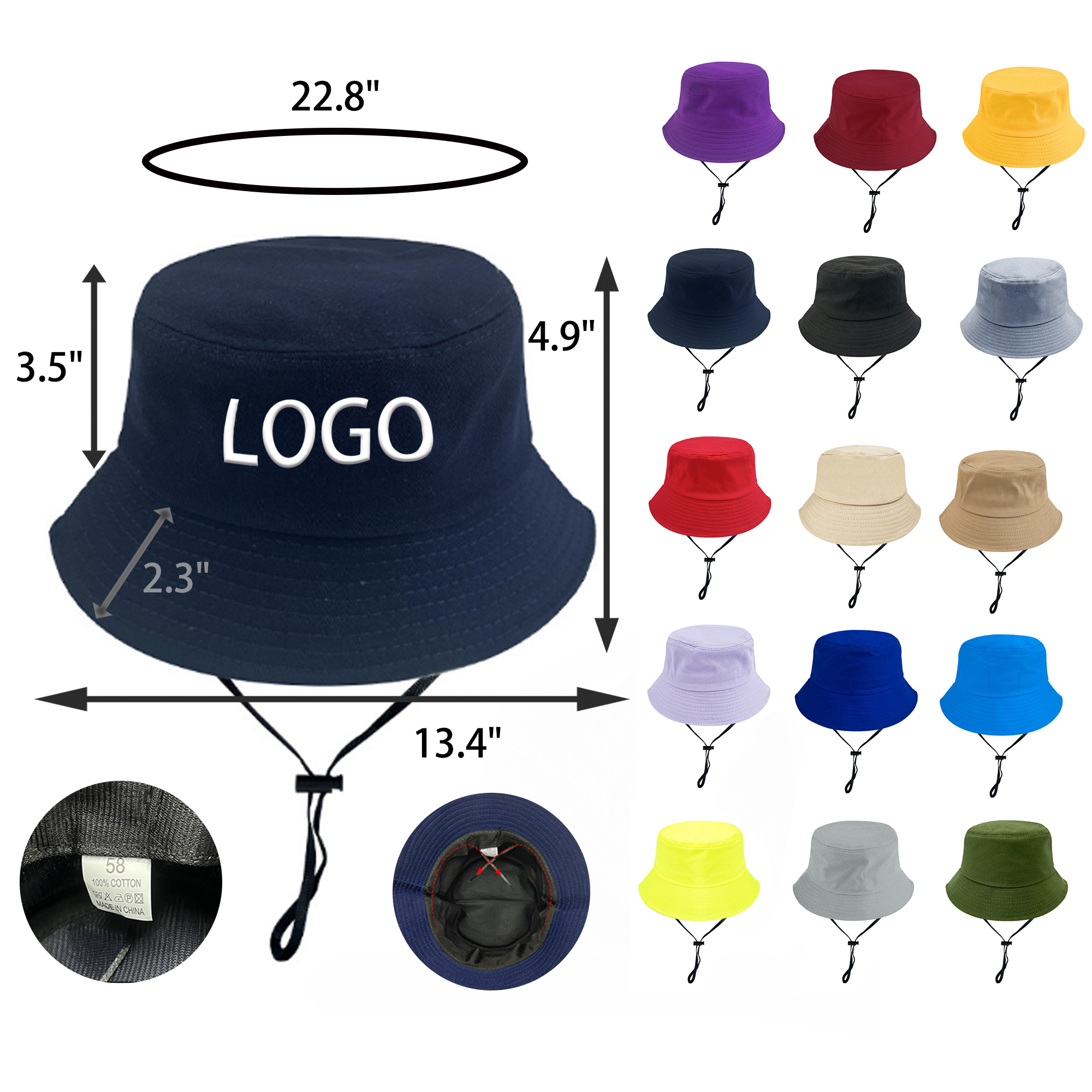 MOQ 50 PCS Sunshade Fisherman Hat 10