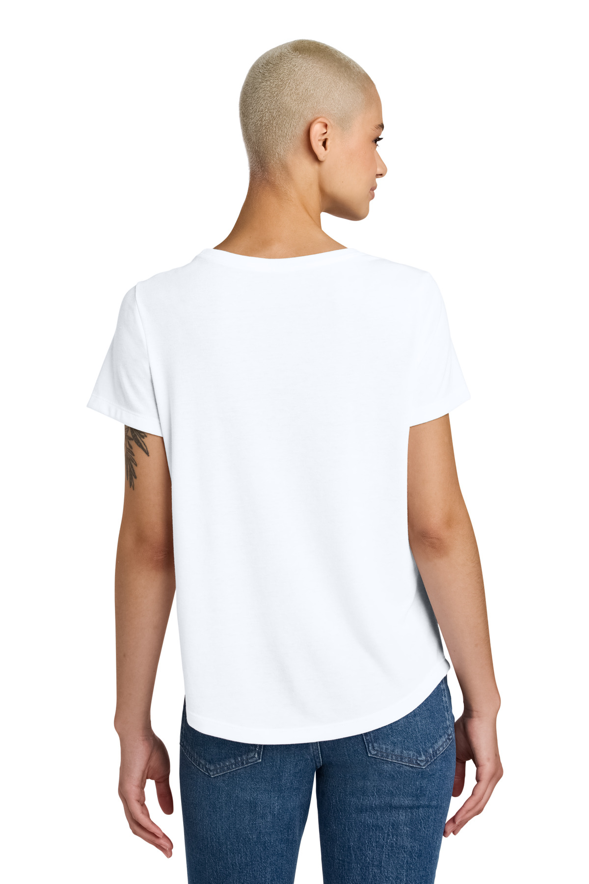 Allmade Women's Relaxed Tri-Blend Scoop Neck Tee AL2015 5