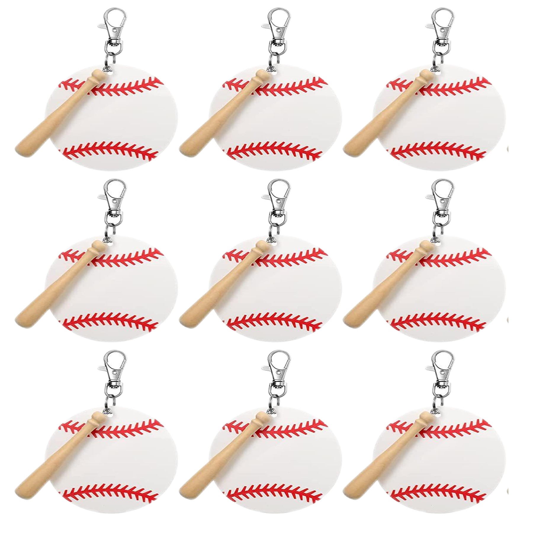 Acrylic Baseball Key Chain (direct import) 3