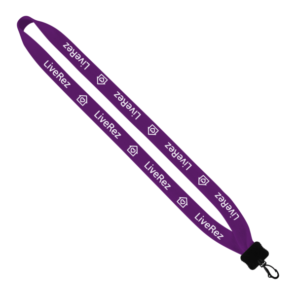 3/4" Cotton Lanyard with Plastic Clamshell & Swivel Snap Hook 27